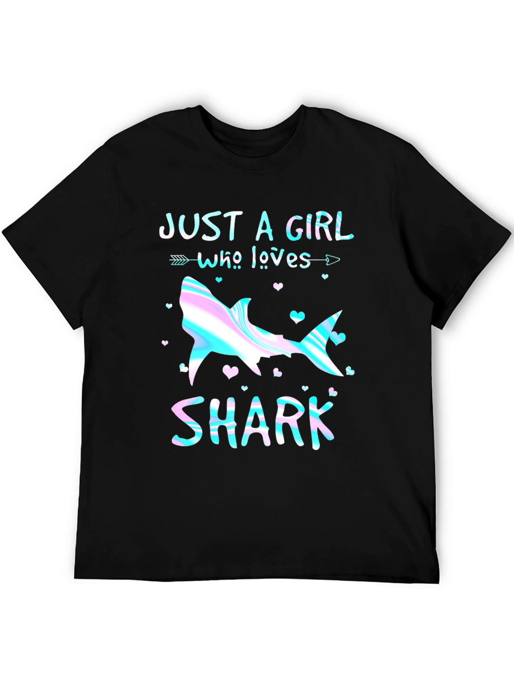 Just a Girl Who Loves Sharks Graphic Tee