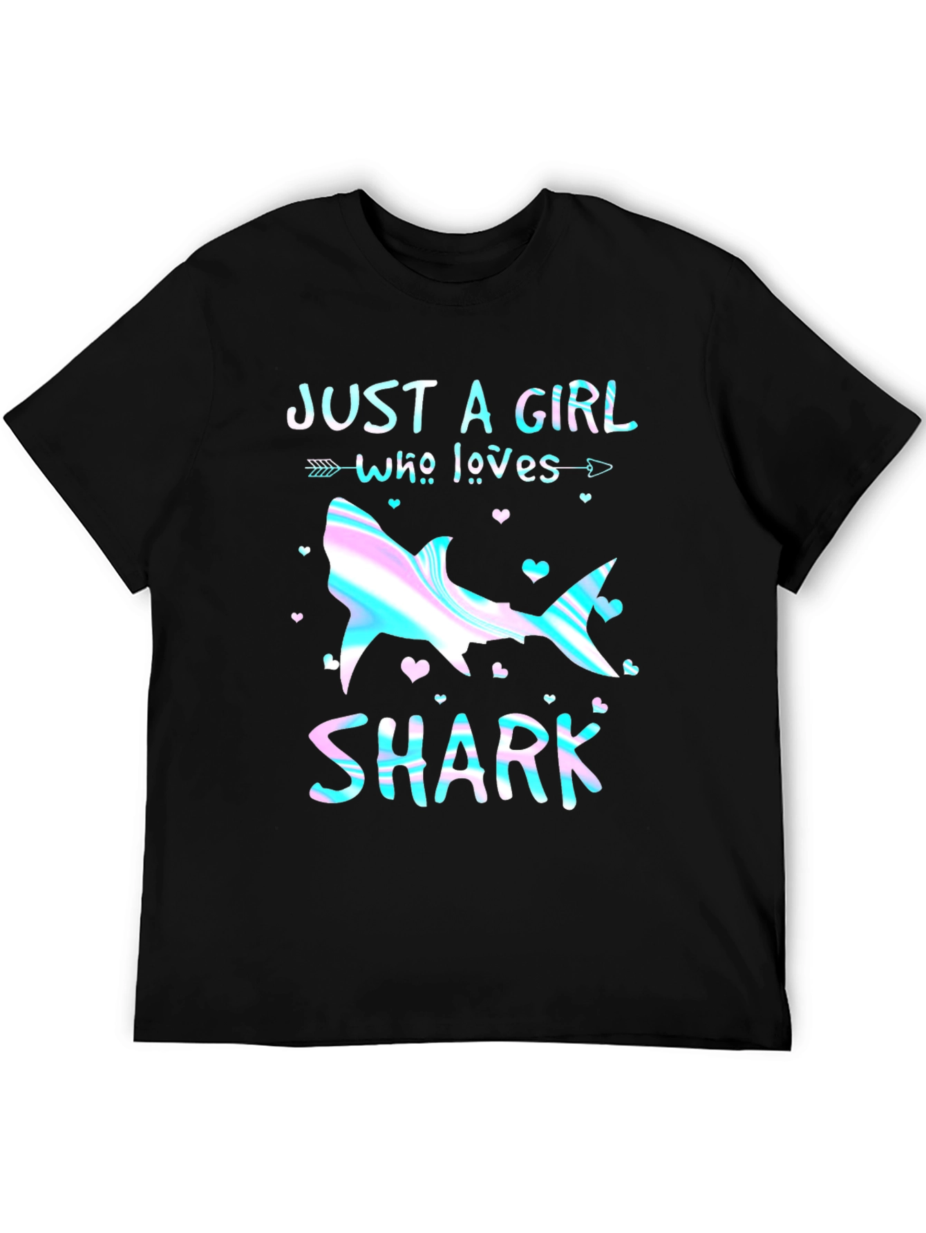 Just a Girl Who Loves Sharks Graphic Tee