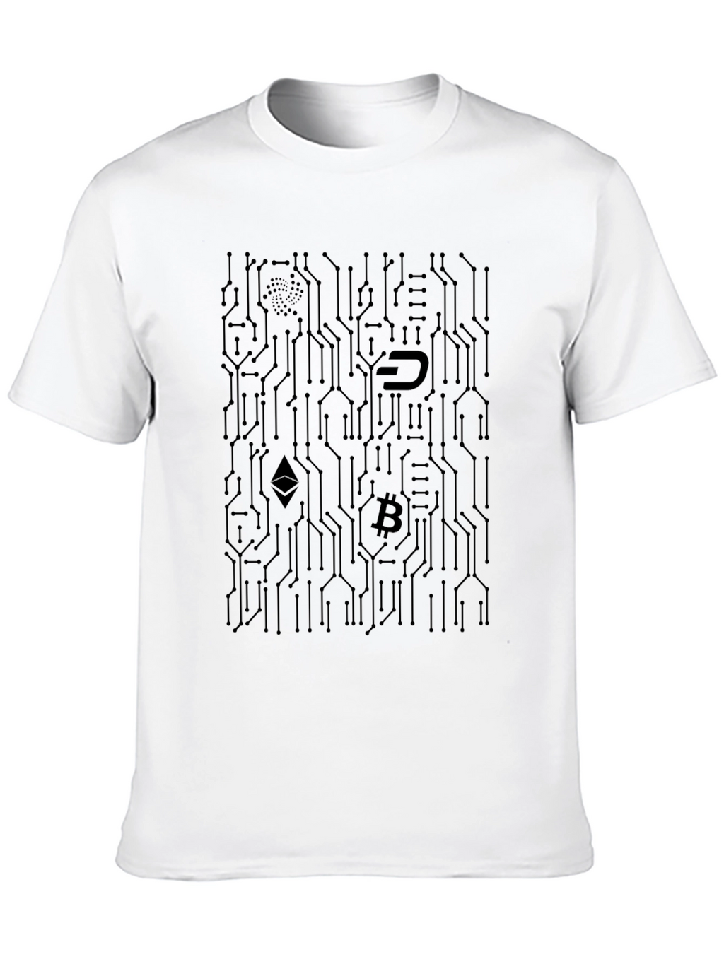 Crypto Circuit Board T-Shirt - Black