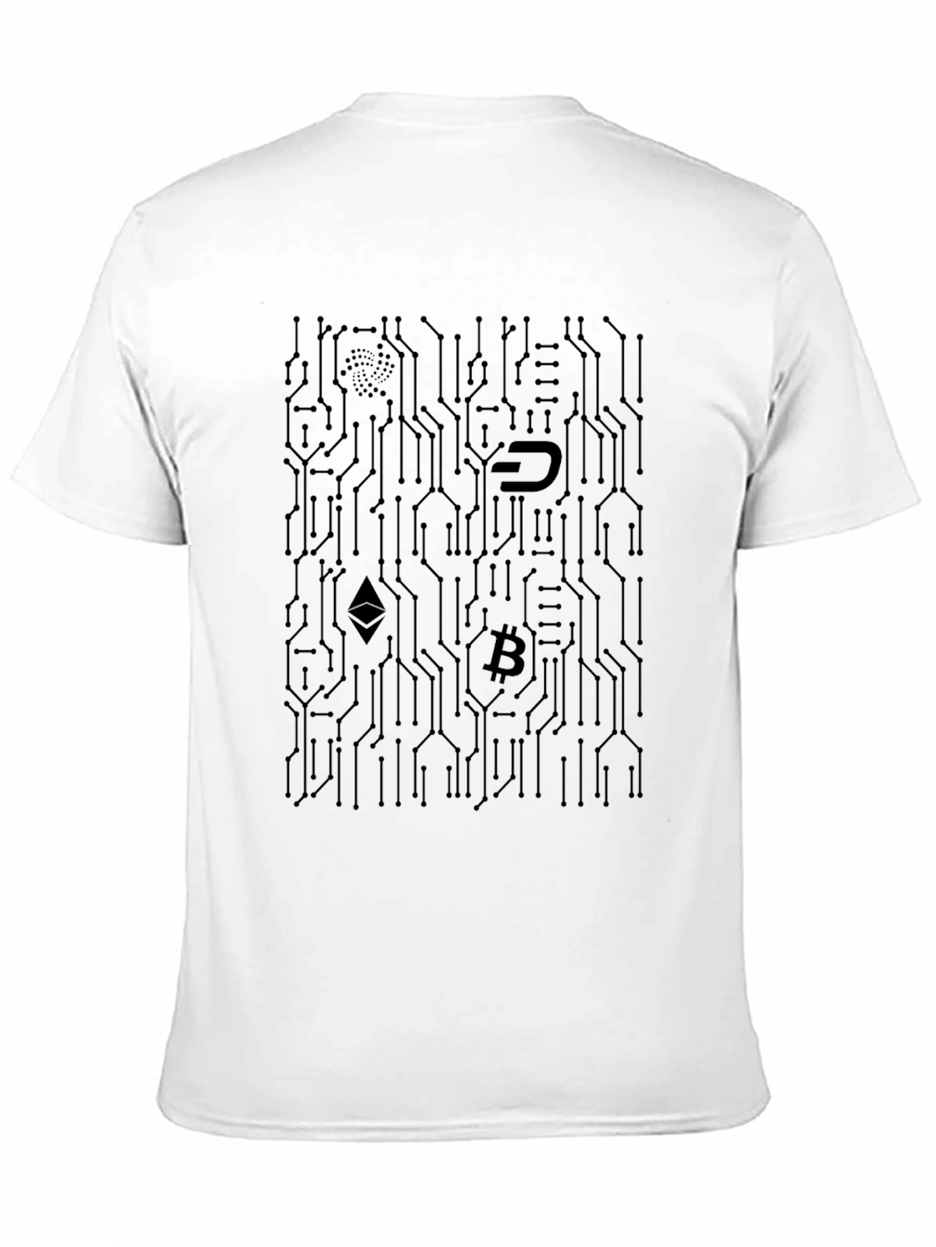 Crypto Circuit Board T-Shirt - Black