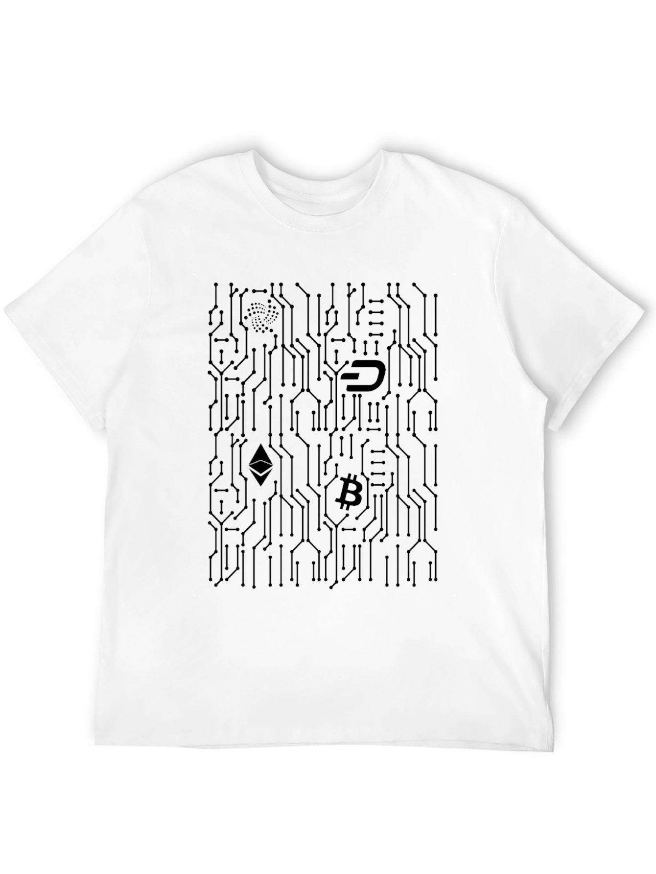 Crypto Circuit Board T-Shirt - Black