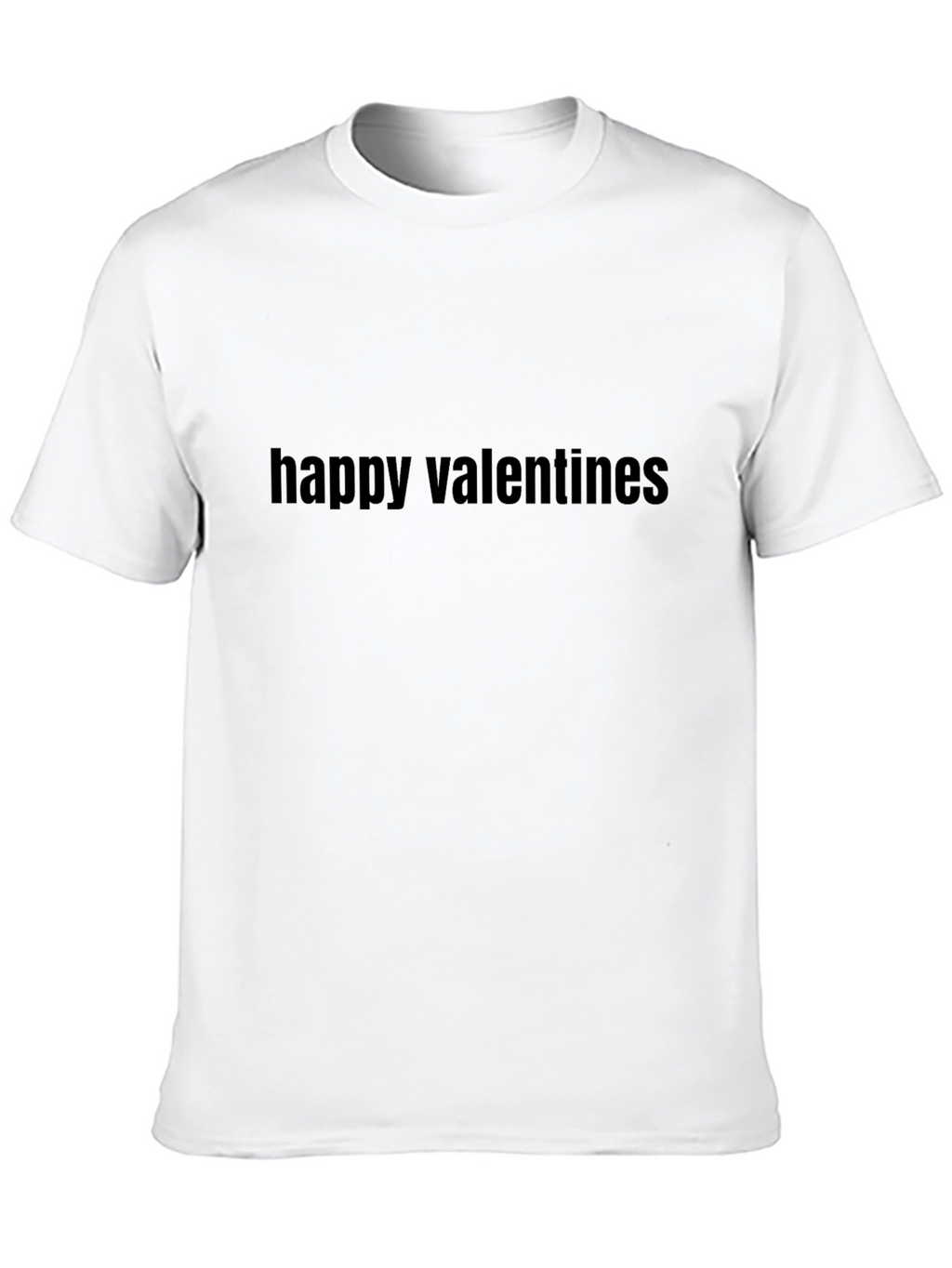 Happy Valentines T-Shirt - Black
