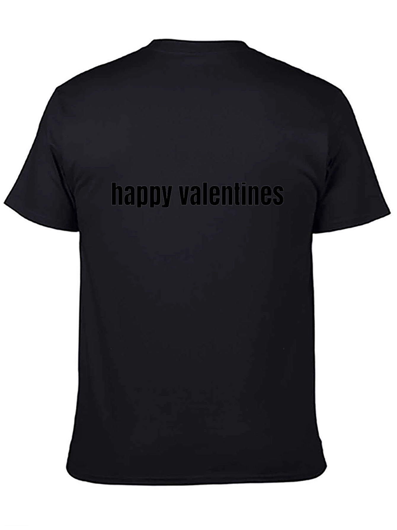 Happy Valentines T-Shirt - Black