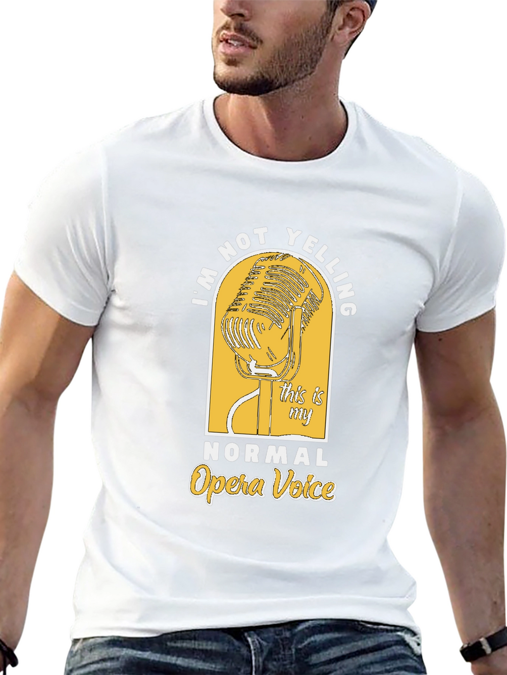 Opera Voice Graphic Tee - Black Cotton T-Shirt