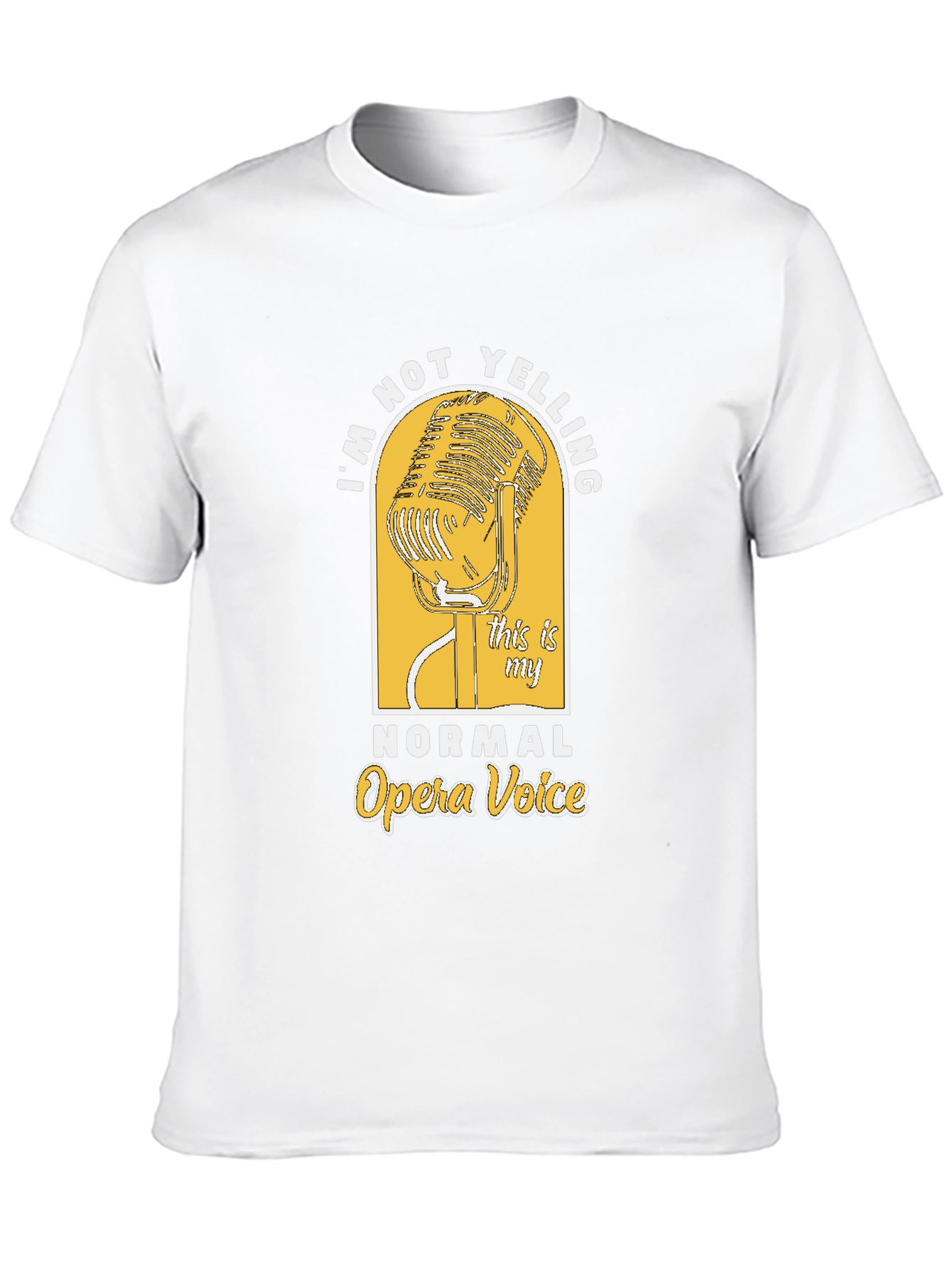 Opera Voice Graphic Tee - Black Cotton T-Shirt
