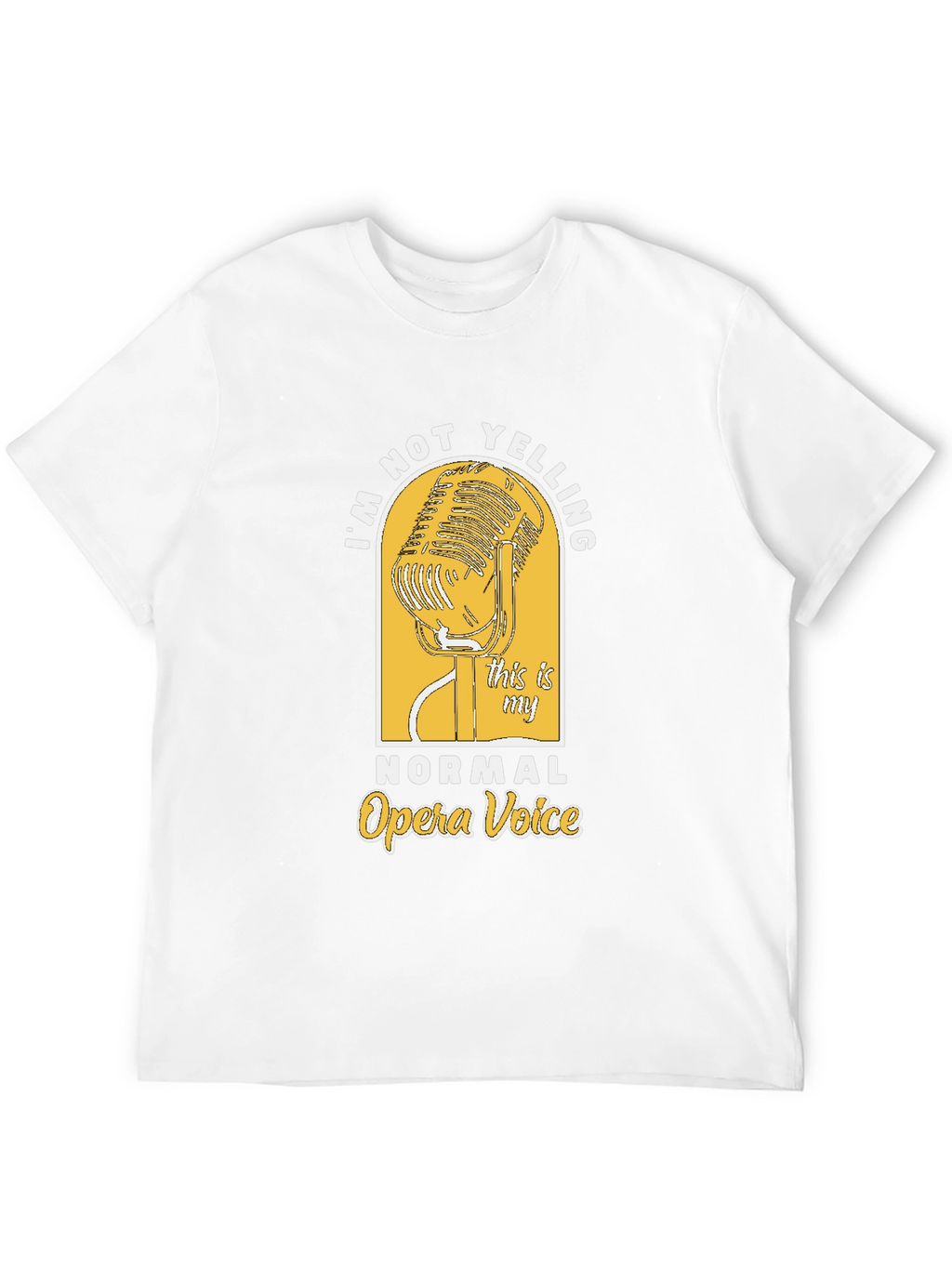 Opera Voice Graphic Tee - Black Cotton T-Shirt
