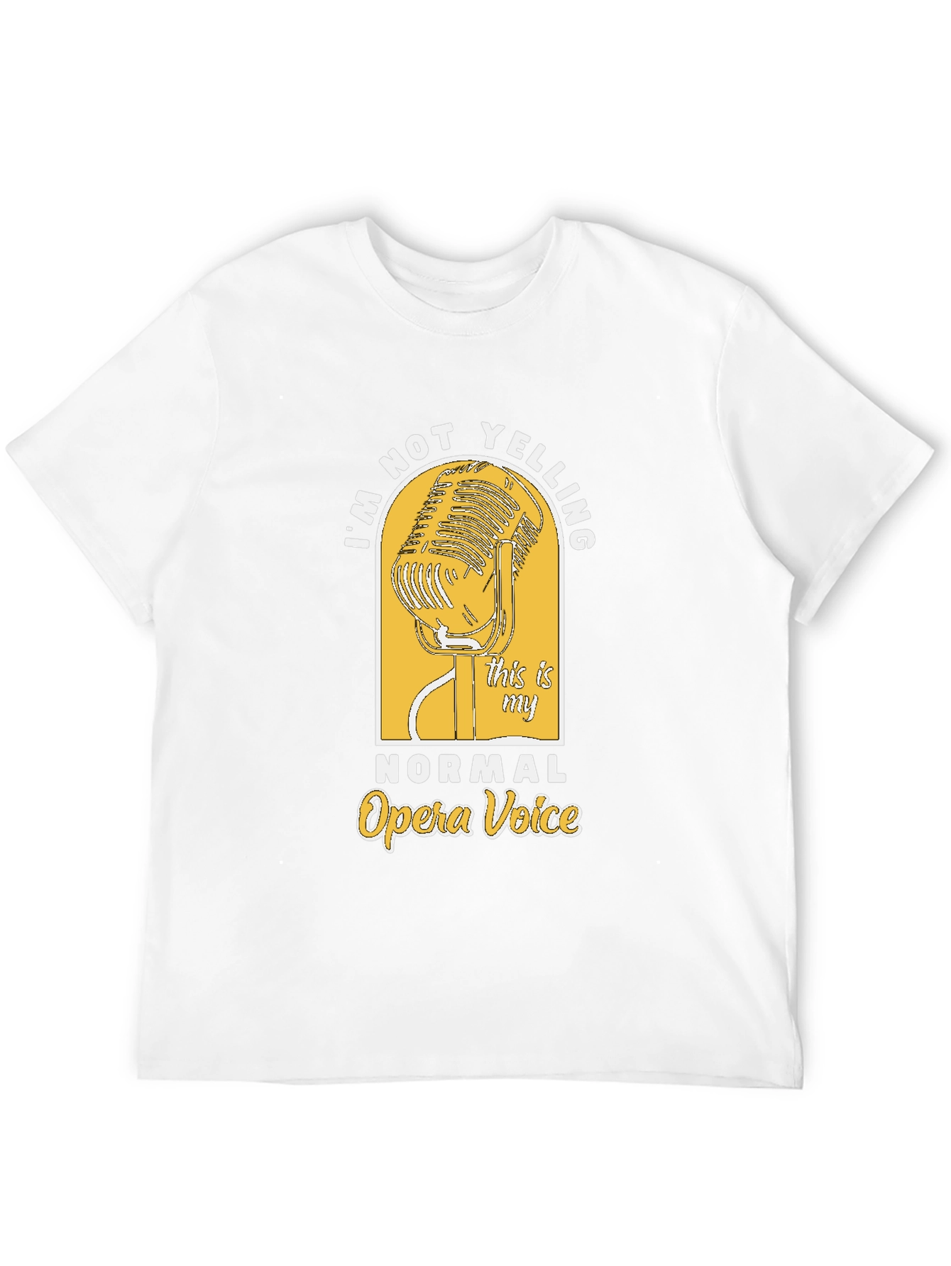 Opera Voice Graphic Tee - Black Cotton T-Shirt