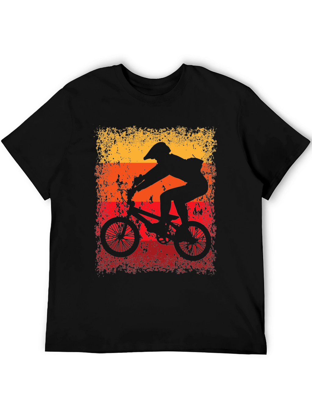 Retro Cycling T-Shirt - BMX Rider Graphic Tee