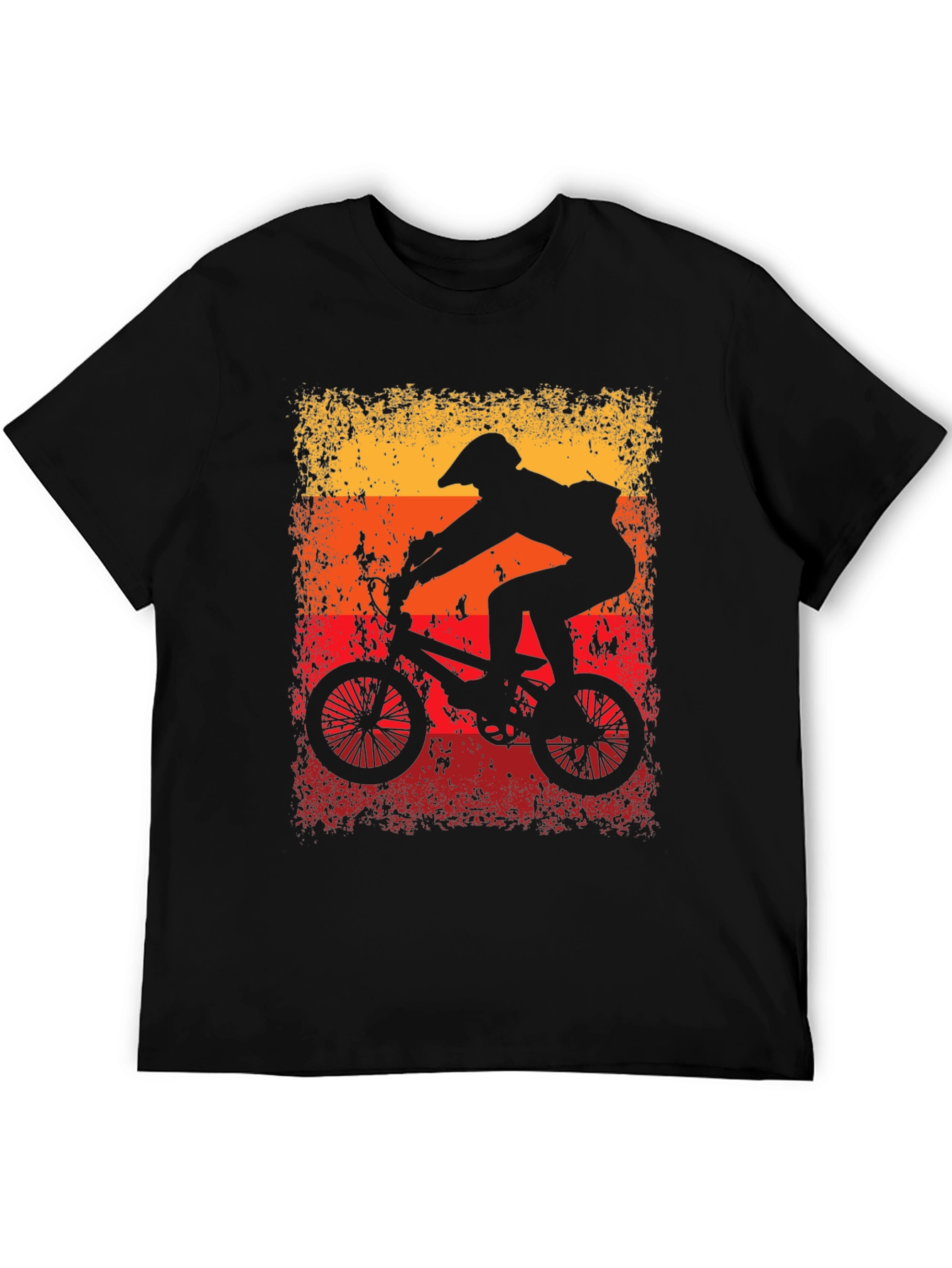 Retro Cycling T-Shirt - BMX Rider Graphic Tee