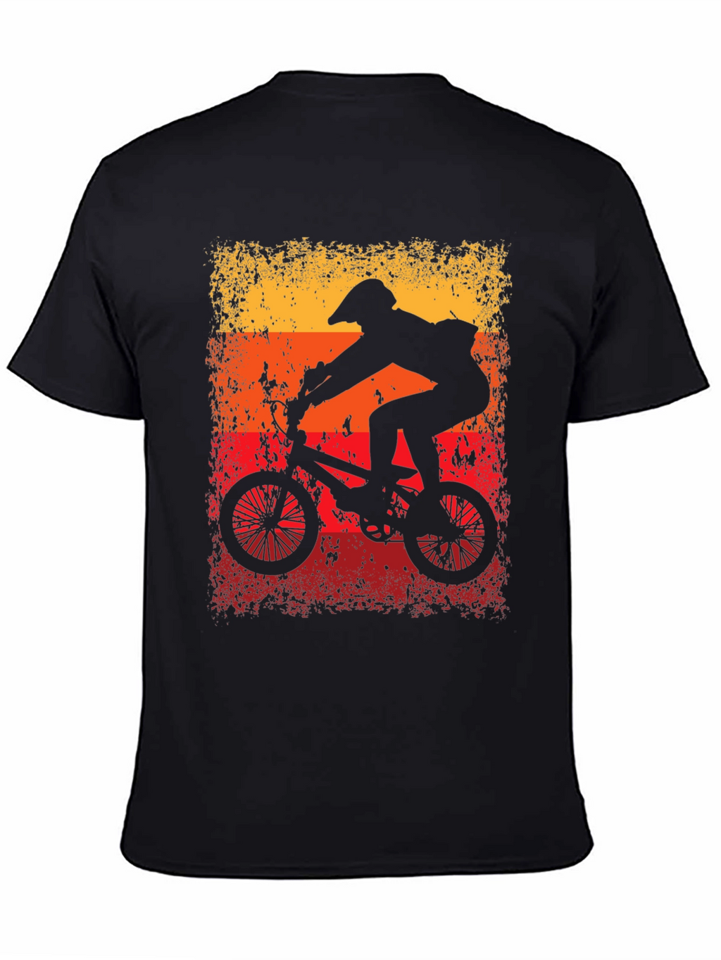 Retro Cycling T-Shirt - BMX Rider Graphic Tee