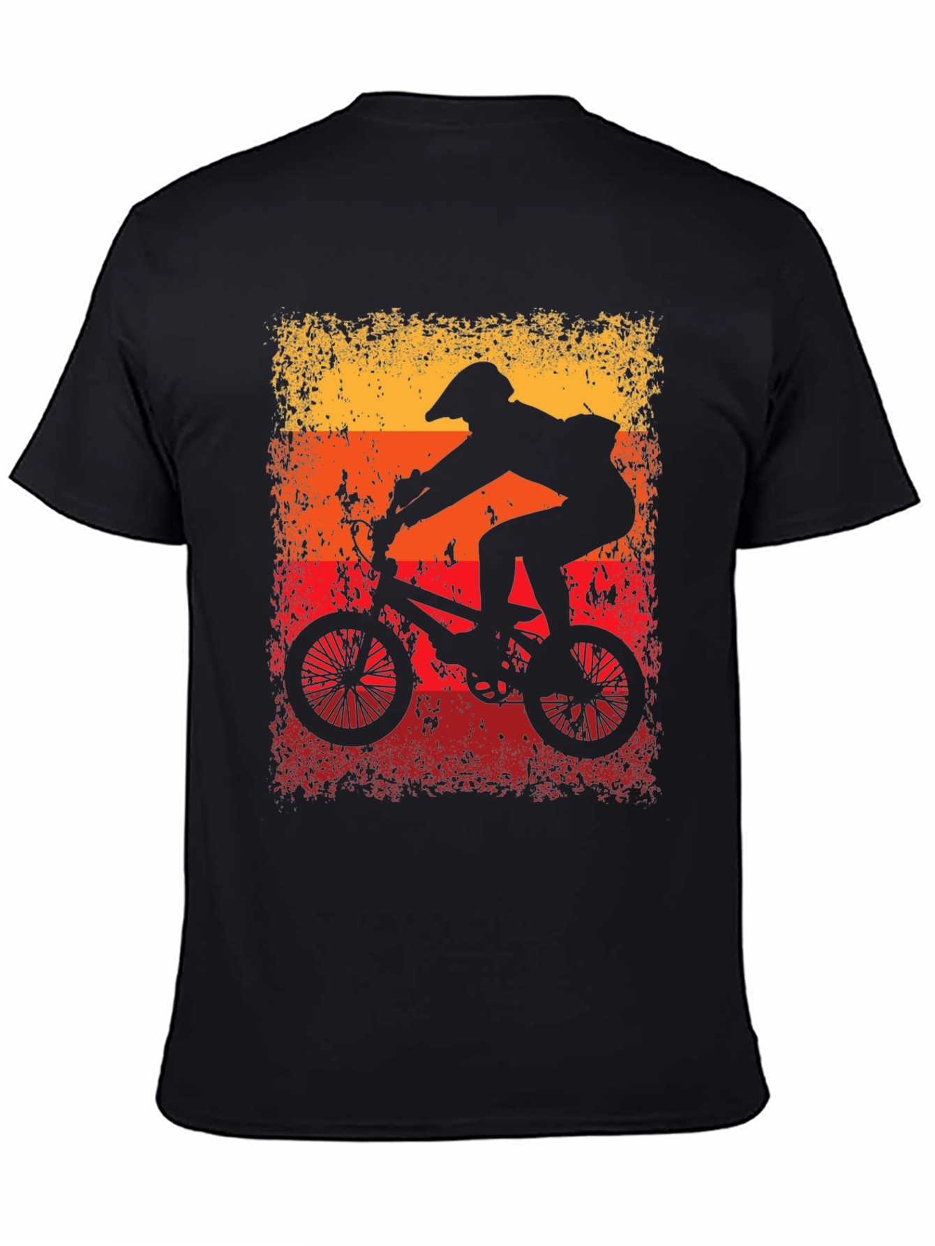 Retro Cycling T-Shirt - BMX Rider Graphic Tee