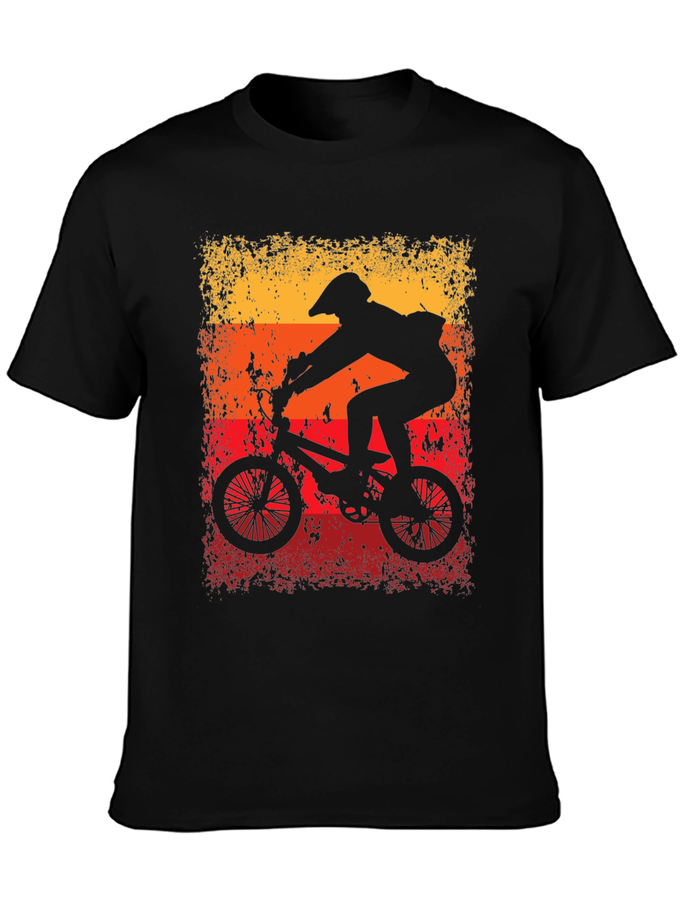 Retro Cycling T-Shirt - BMX Rider Graphic Tee