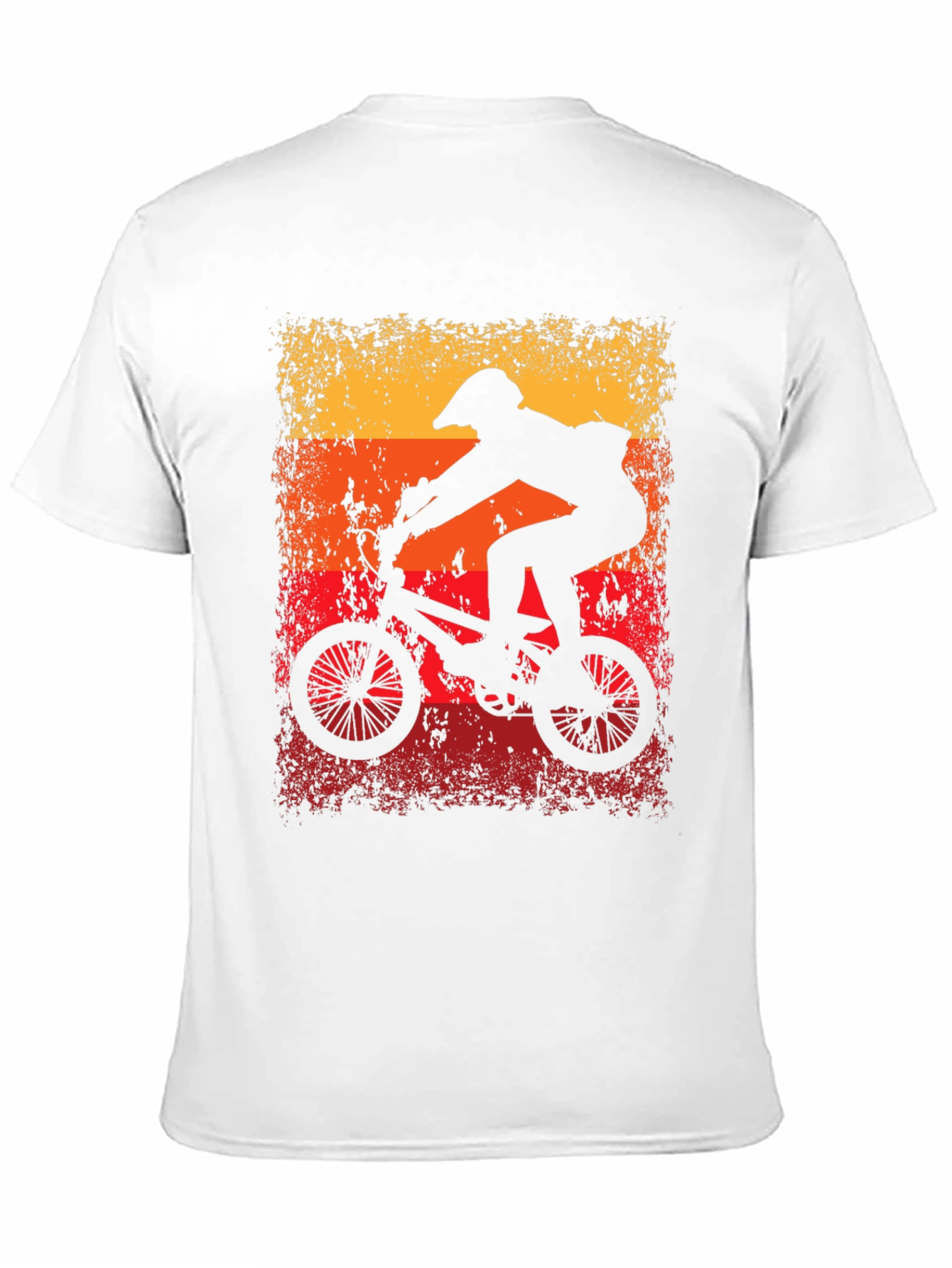 Retro Cycling T-Shirt - BMX Rider Graphic Tee