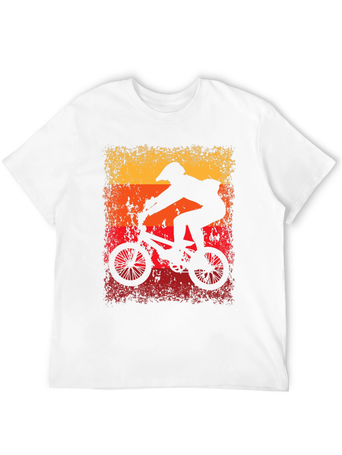 Retro Cycling T-Shirt - BMX Rider Graphic Tee