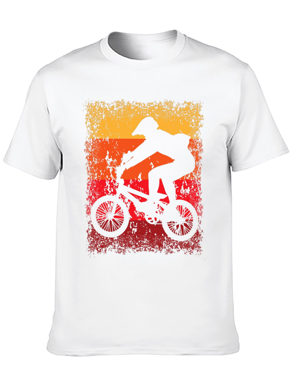 Retro Cycling T-Shirt - BMX Rider Graphic Tee