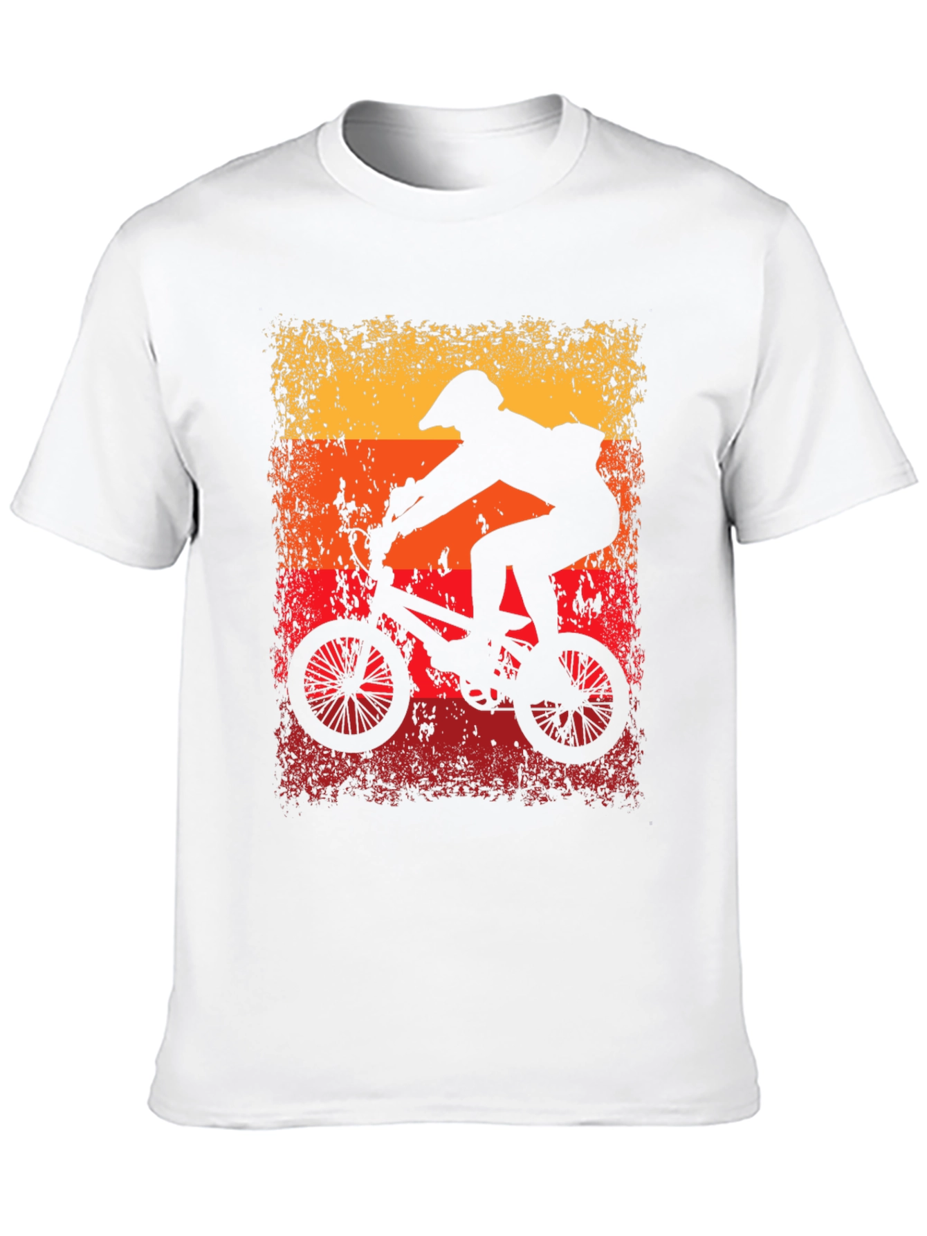 Retro Cycling T-Shirt - BMX Rider Graphic Tee