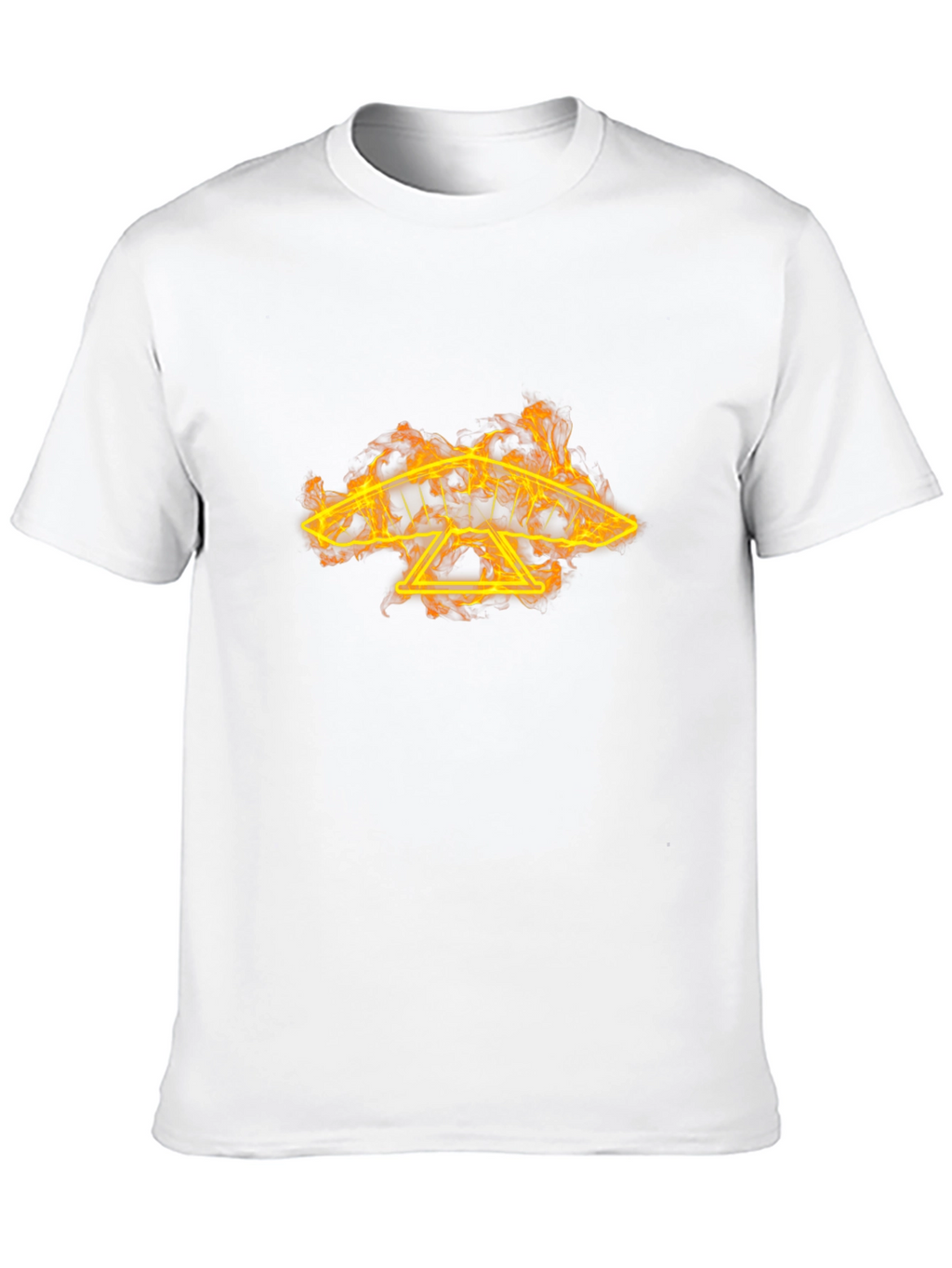 Fiery Hang Glider Graphic Tee - Black
