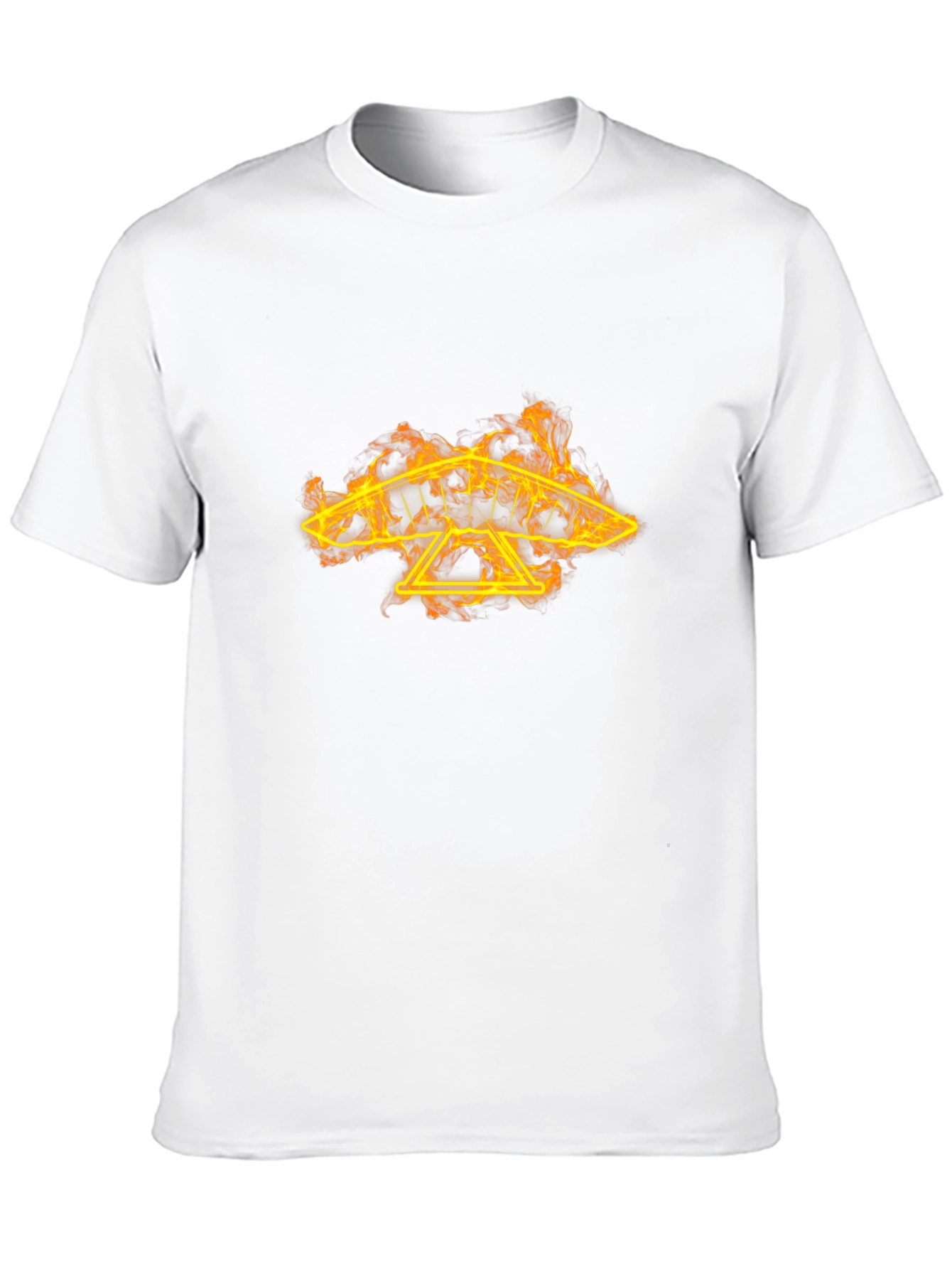 Fiery Hang Glider Graphic Tee - Black