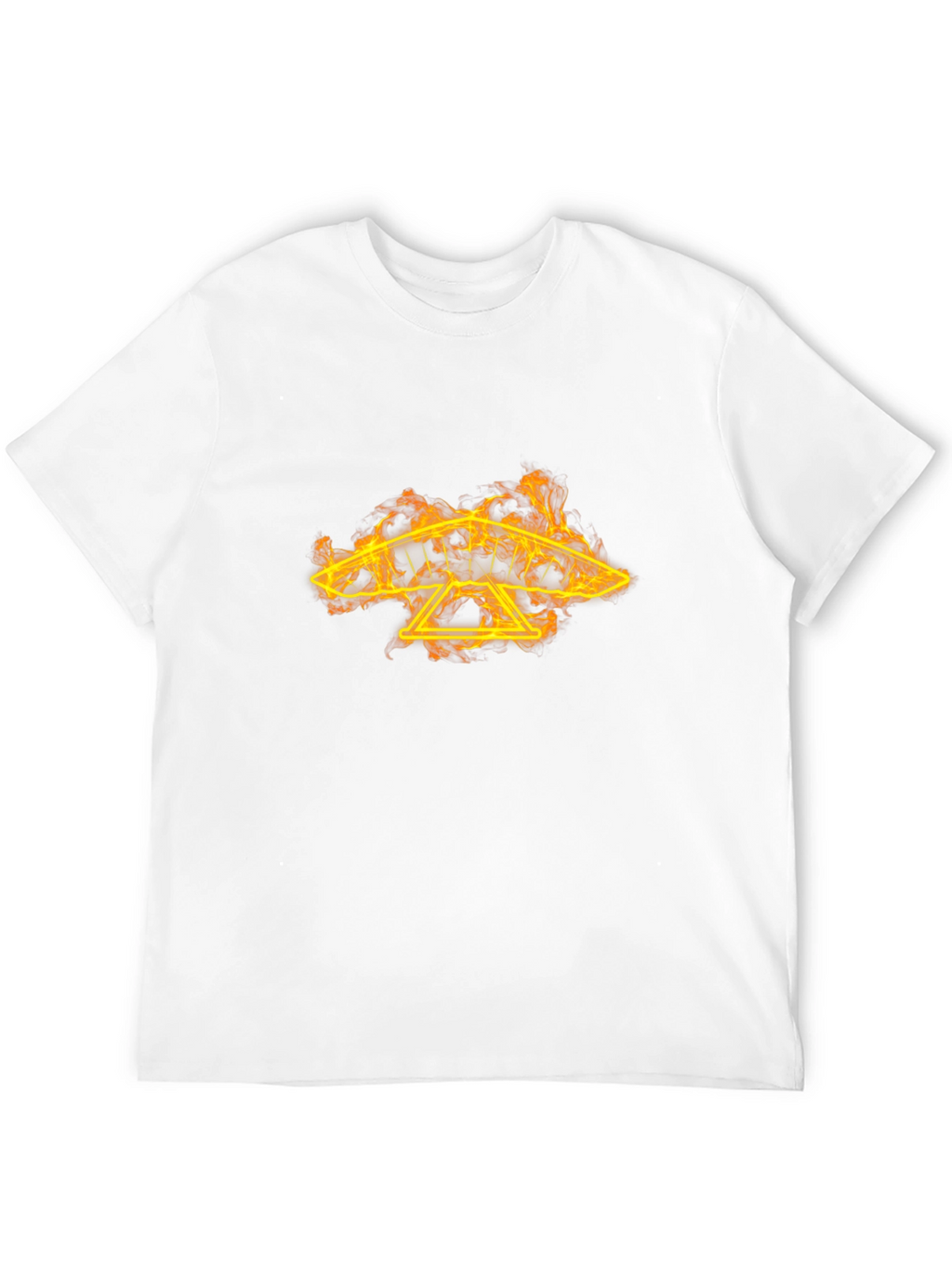 Fiery Hang Glider Graphic Tee - Black