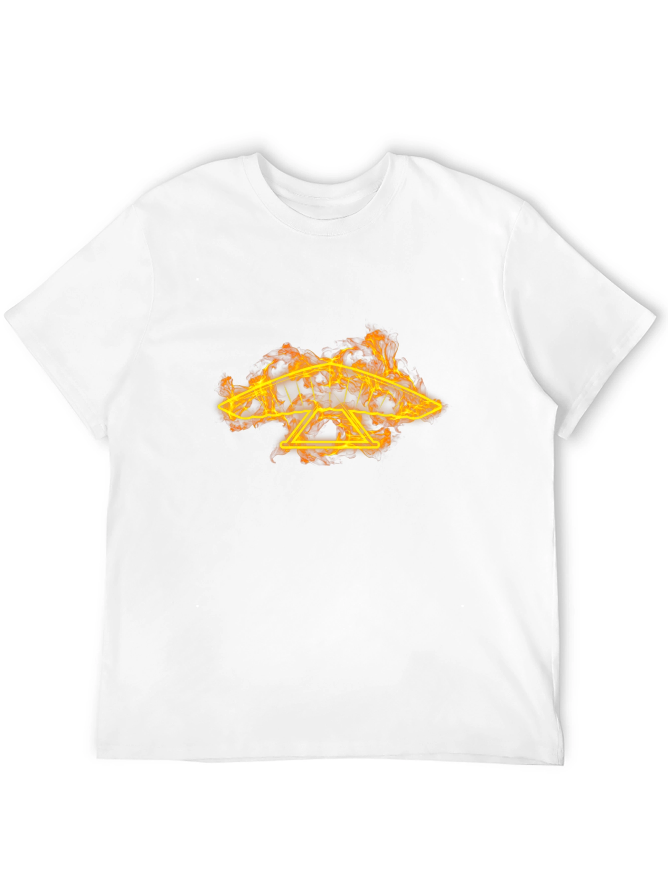 Fiery Hang Glider Graphic Tee - Black
