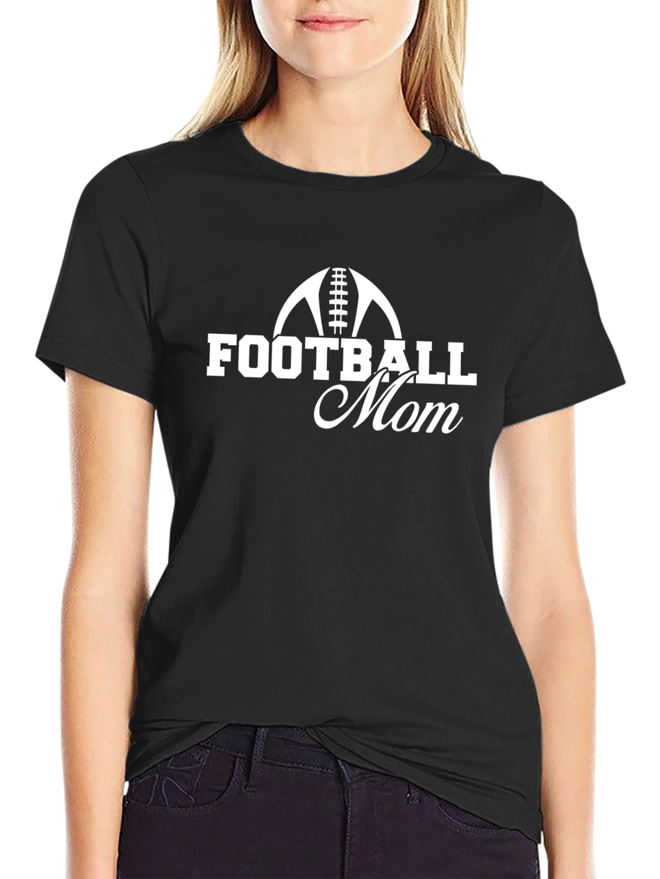 Football Mom Graphic Tee - Sporty Comfort