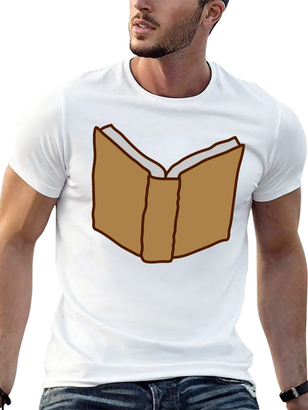 Book Lover T-Shirt - Open Book Graphic Tee