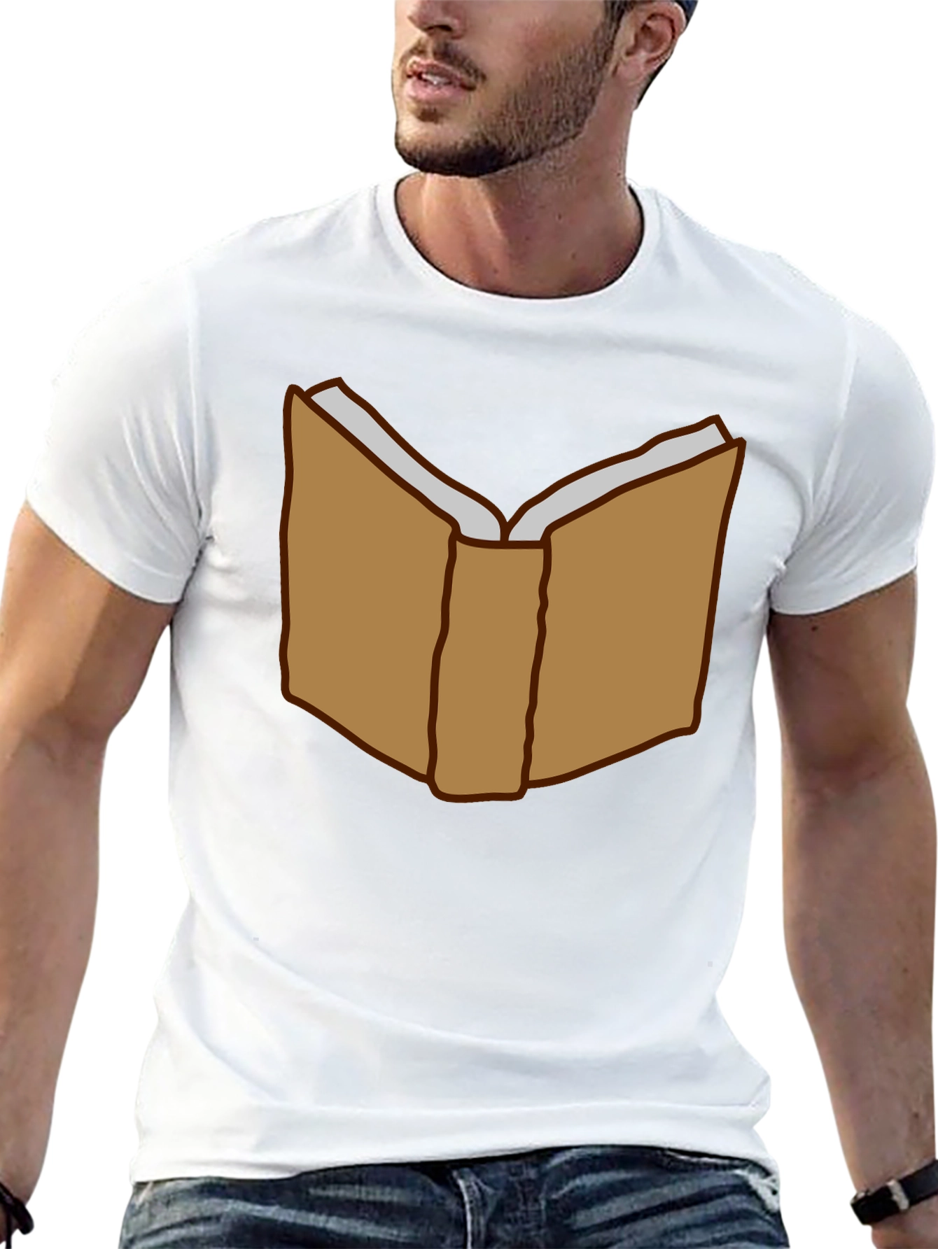 Book Lover T-Shirt - Open Book Graphic Tee