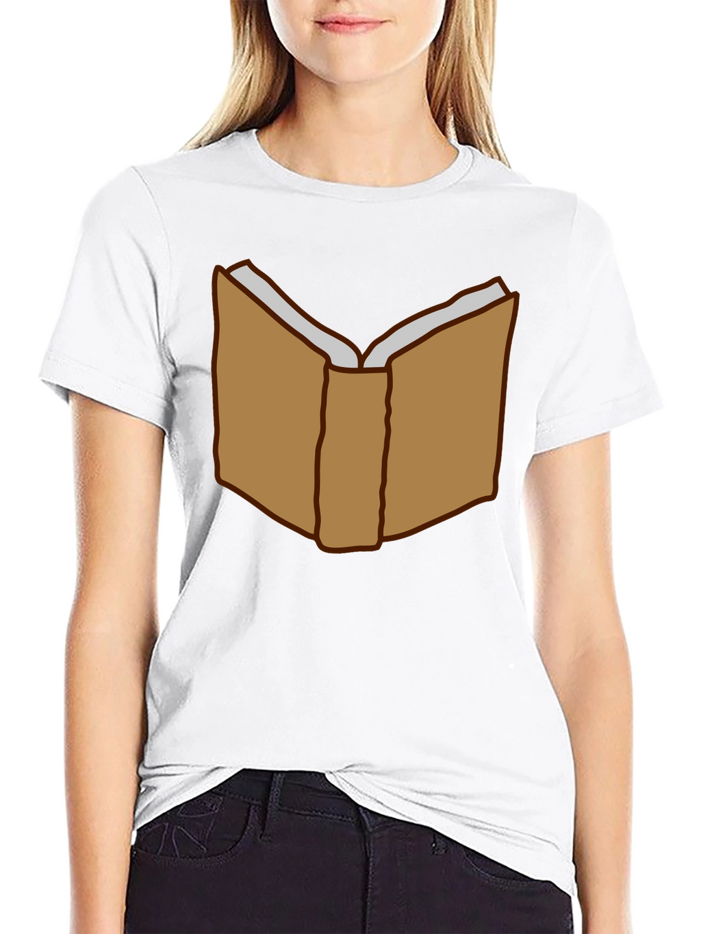 Book Lover T-Shirt - Open Book Graphic Tee