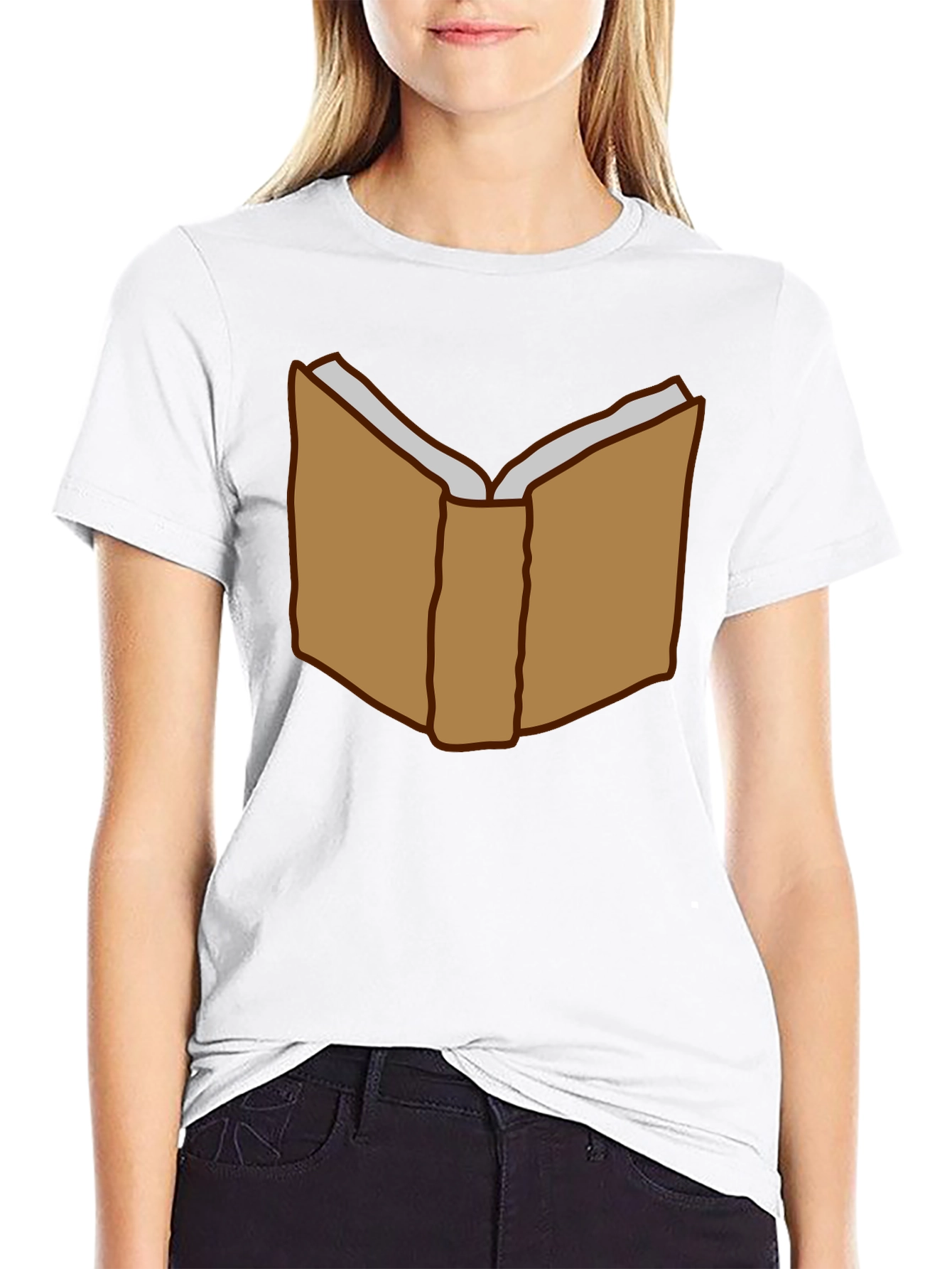 Book Lover T-Shirt - Open Book Graphic Tee