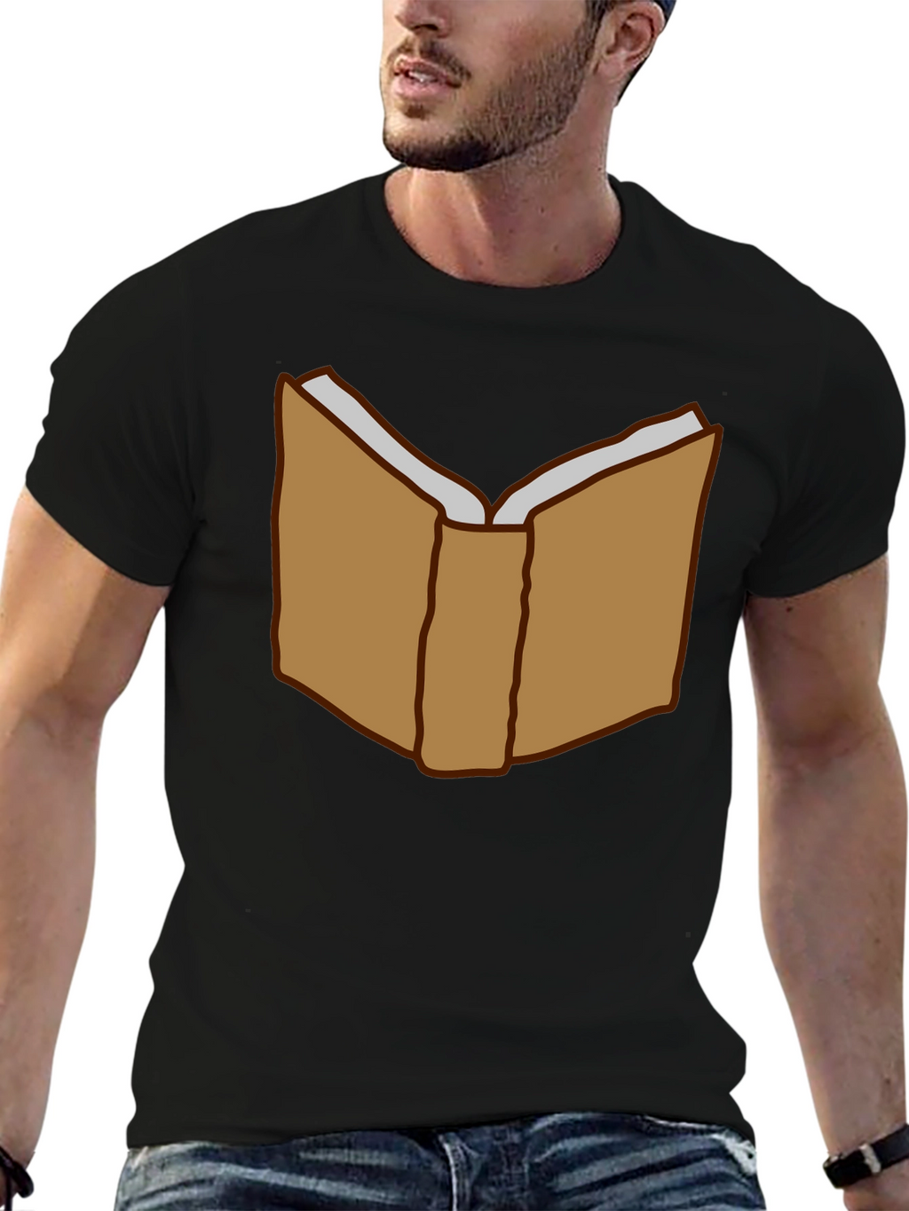Book Lover T-Shirt - Open Book Graphic Tee
