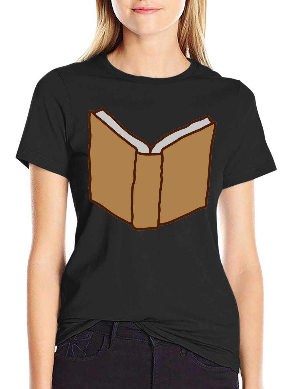Book Lover T-Shirt - Open Book Graphic Tee