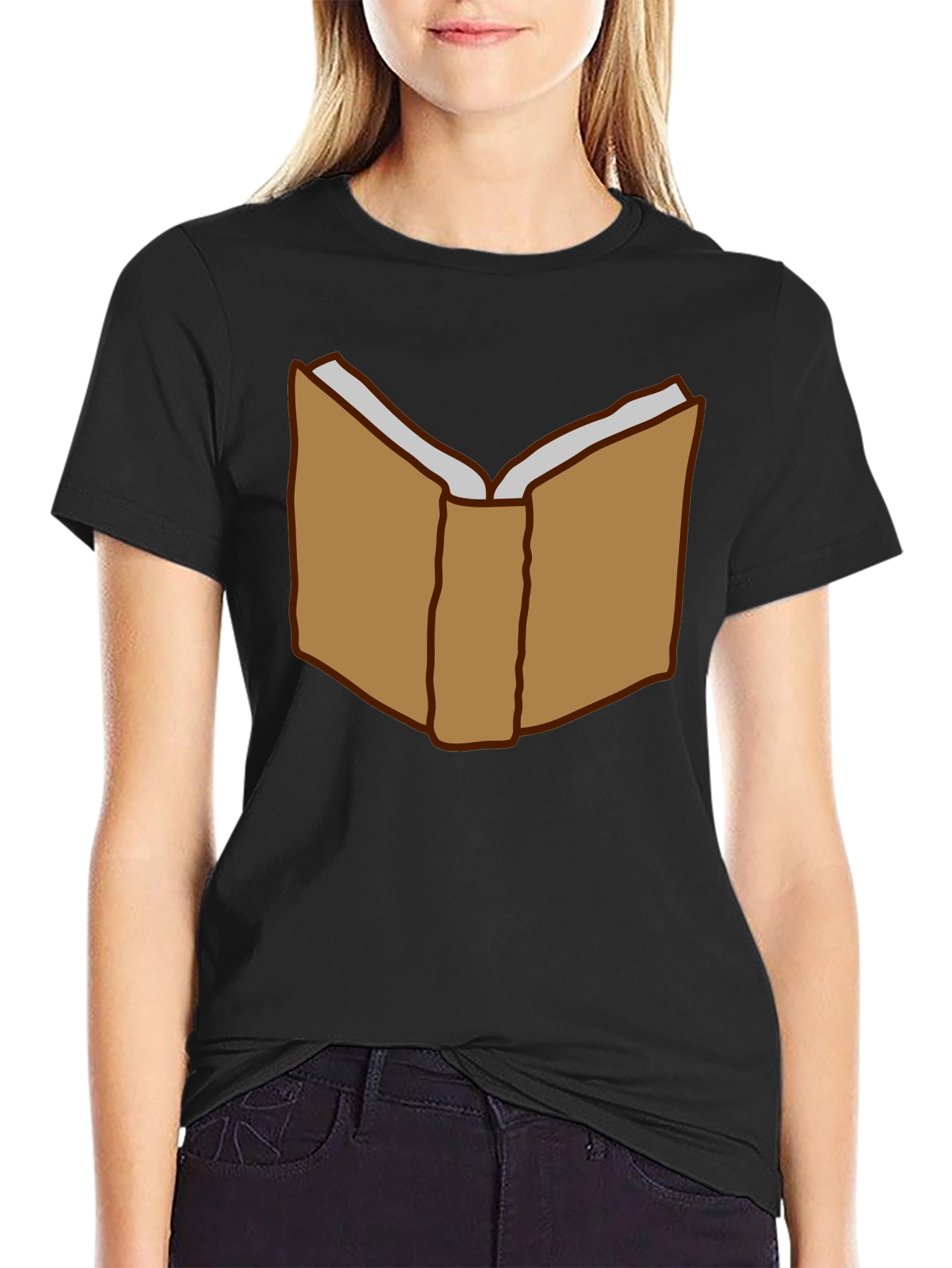 Book Lover T-Shirt - Open Book Graphic Tee