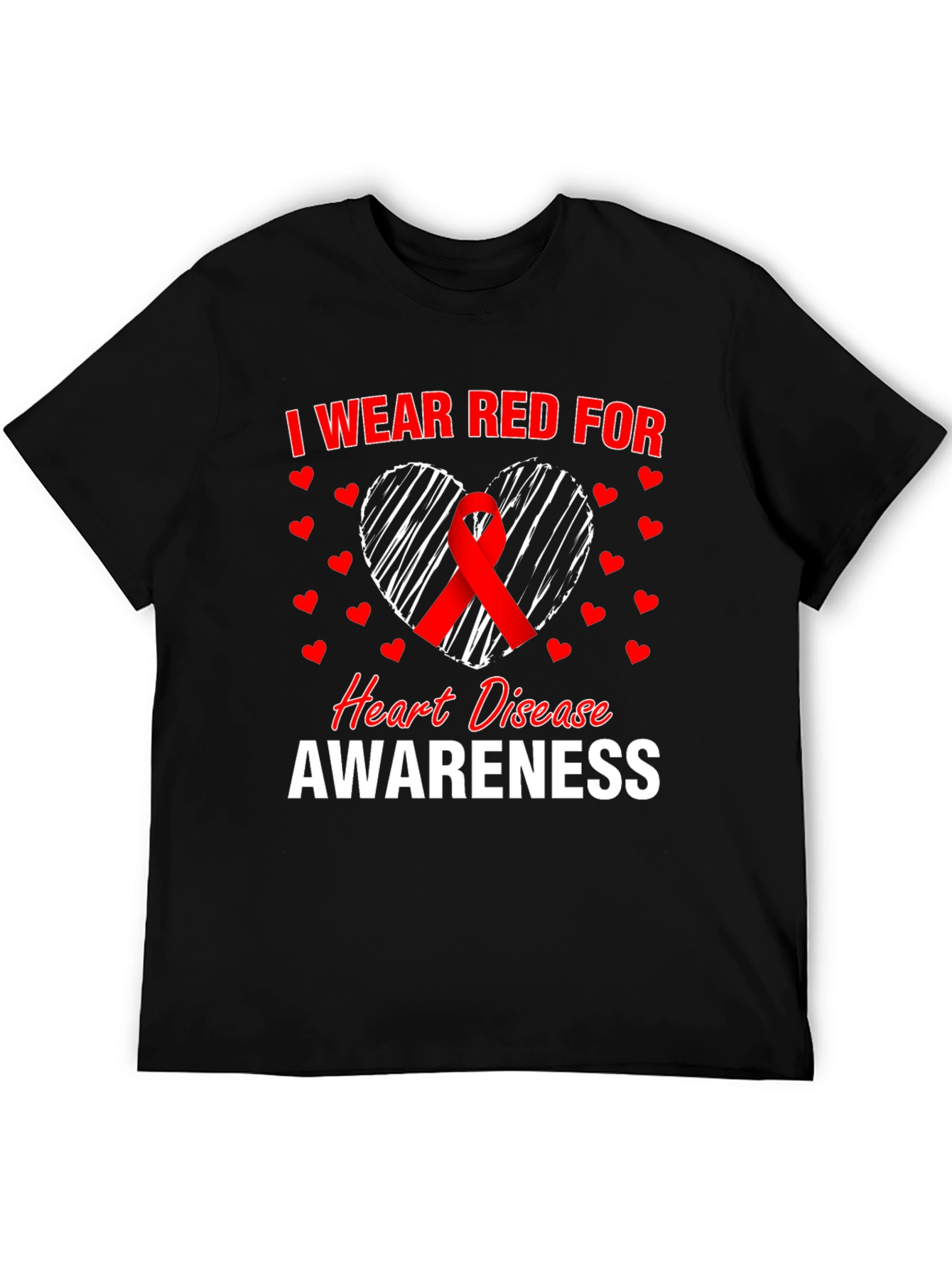 I Wear Red For Heart Disease Awareness T-Shirt