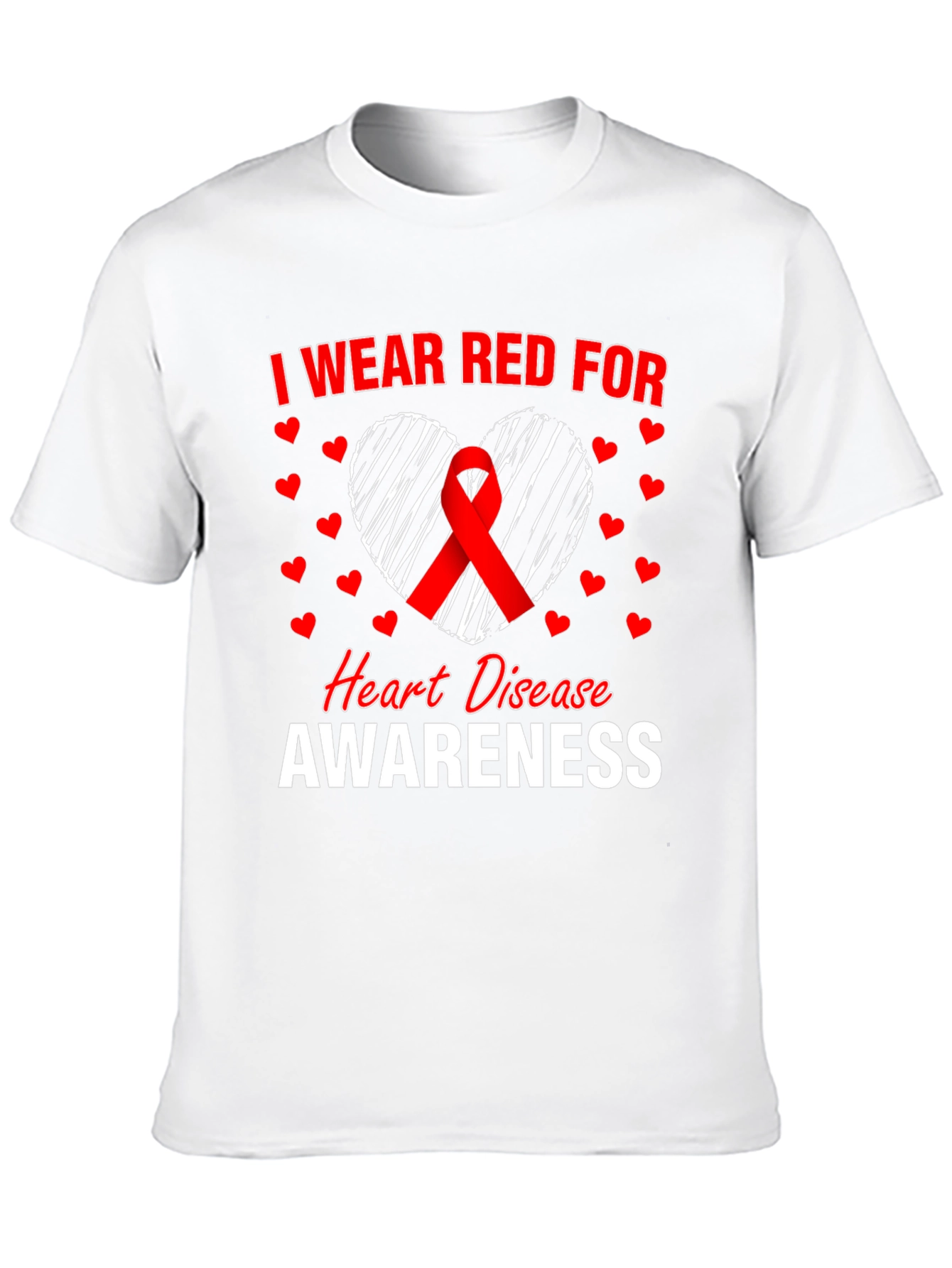 I Wear Red For Heart Disease Awareness T-Shirt