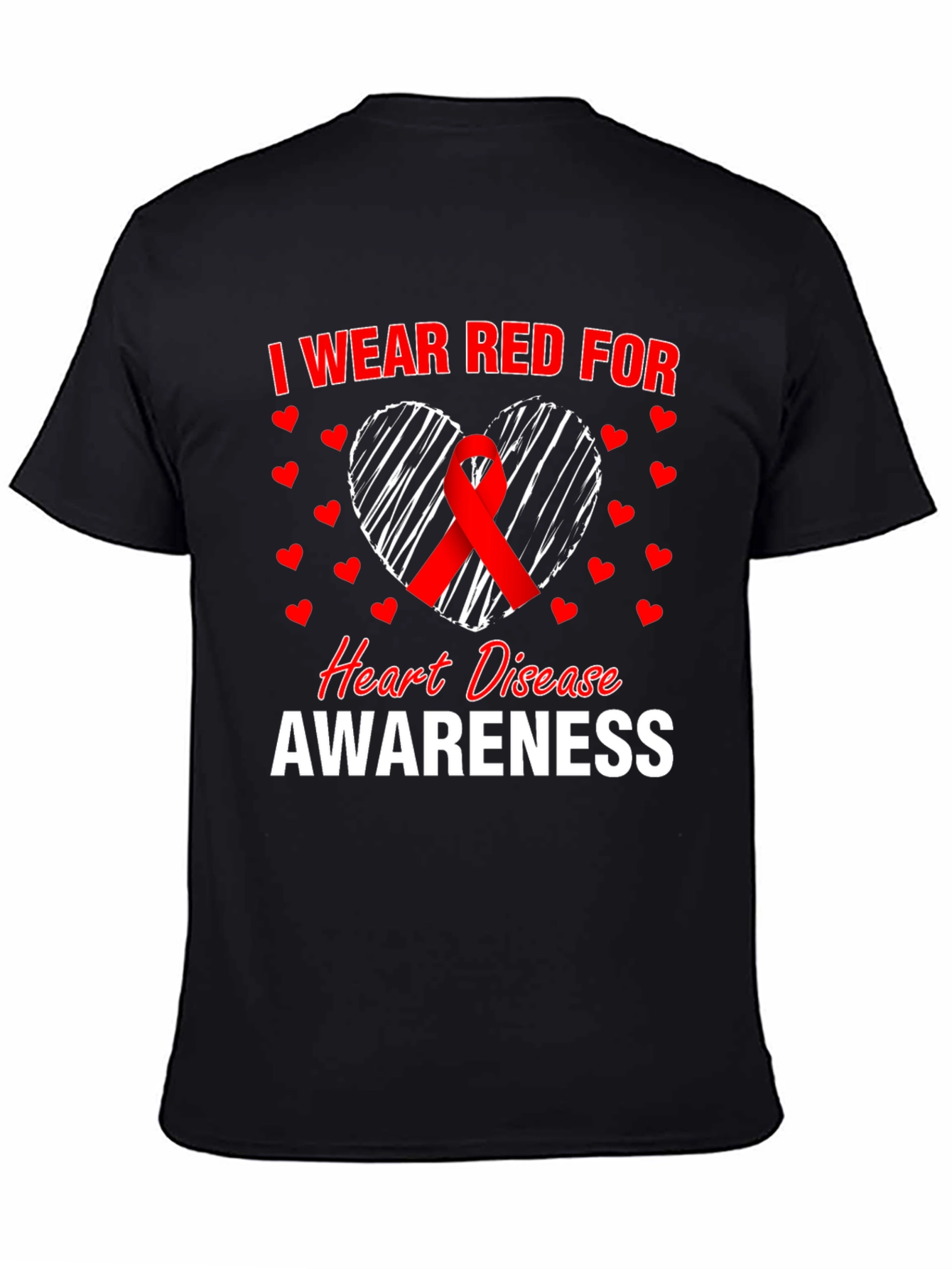 I Wear Red For Heart Disease Awareness T-Shirt