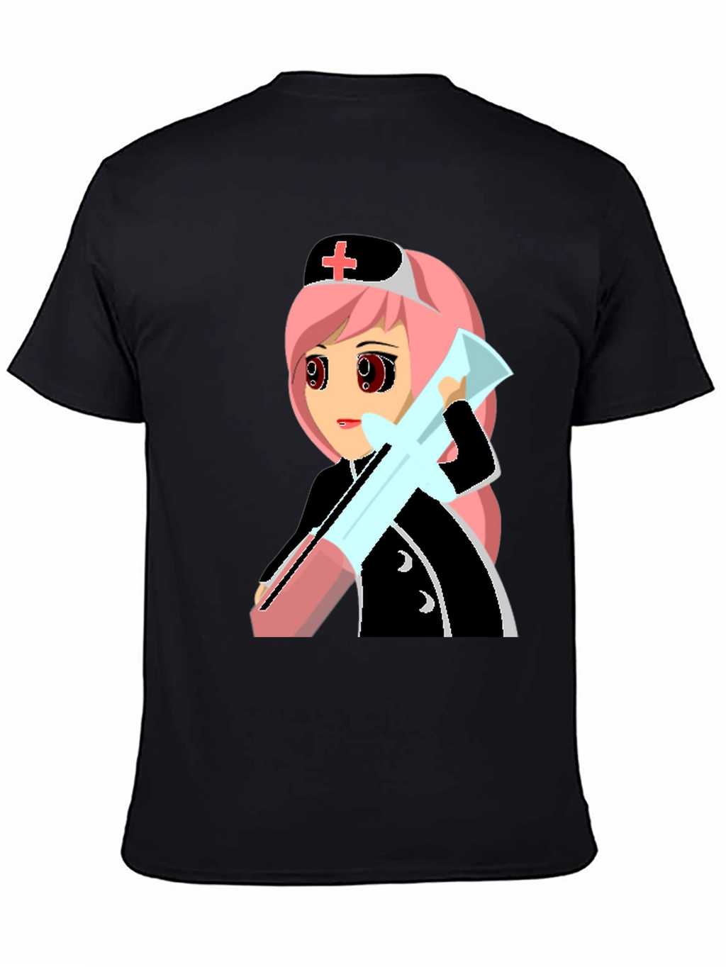 Anime Nurse Graphic T-Shirt - Unique Manga Design