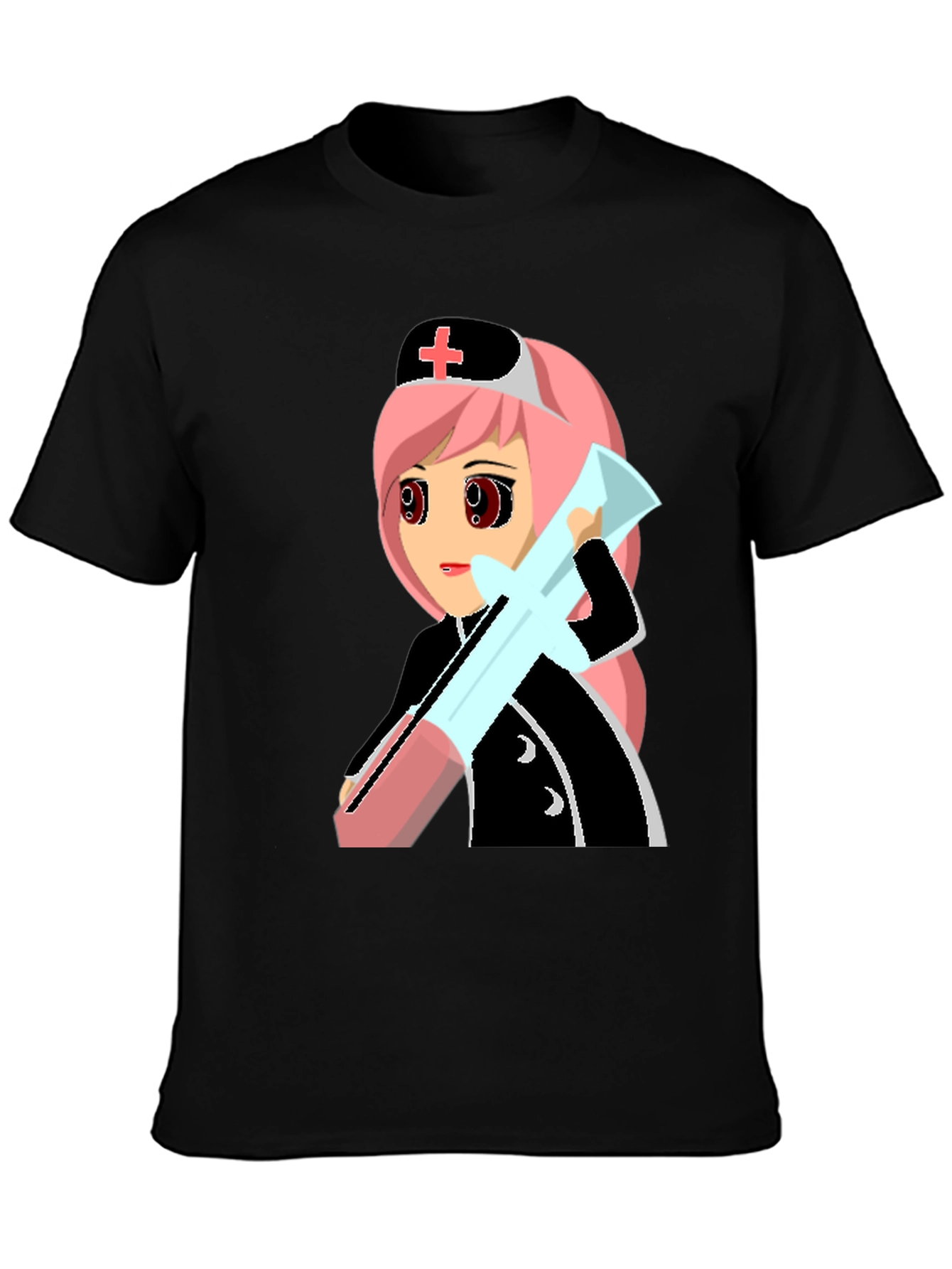 Anime Nurse Graphic T-Shirt - Unique Manga Design