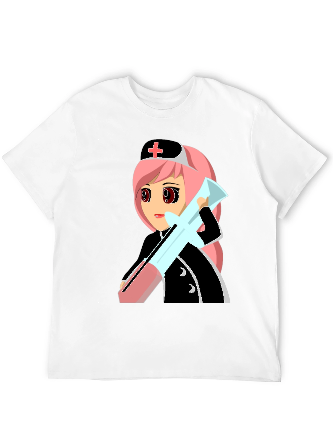 Anime Nurse Graphic T-Shirt - Unique Manga Design