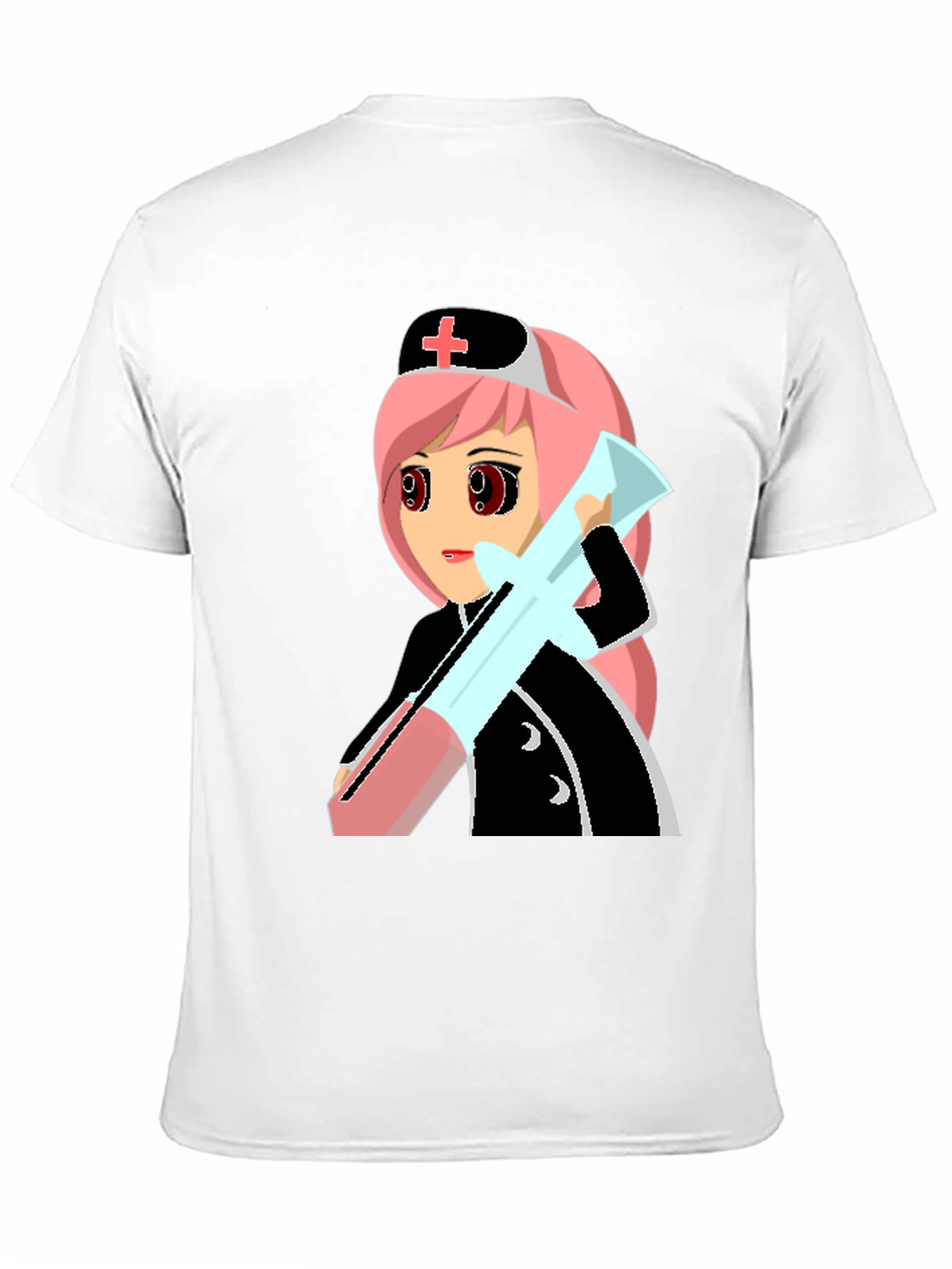 Anime Nurse Graphic T-Shirt - Unique Manga Design