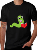 Bookworm Worm Graphic T-Shirt