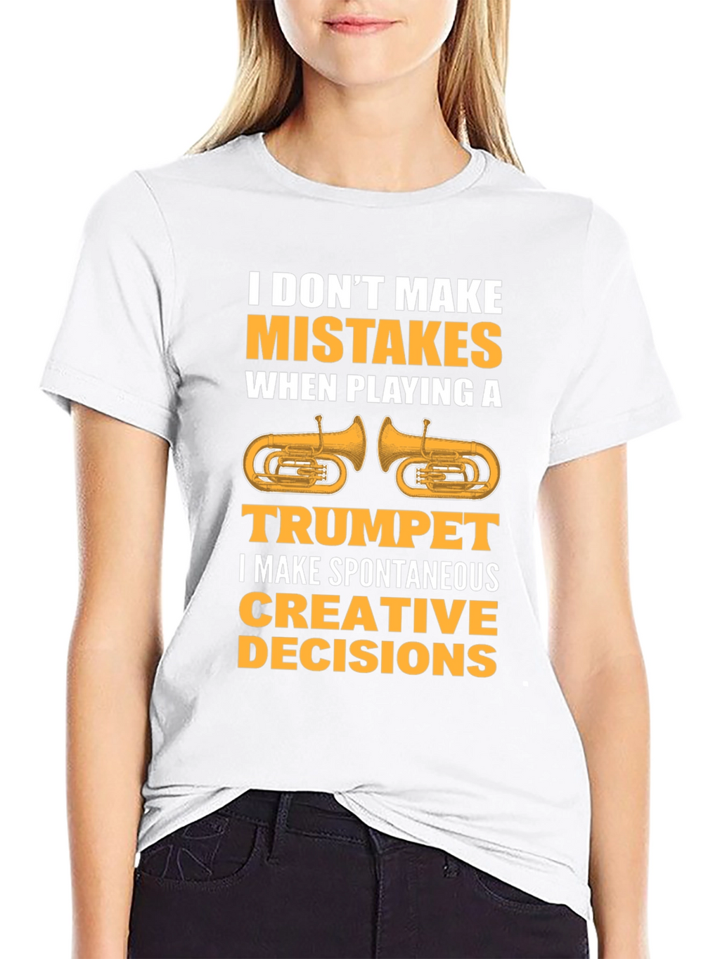 Funny Trumpet Player T-Shirt: Spontaneous Creative Decisions
