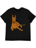 Dog Graphic Tee - Mens Black T-Shirt