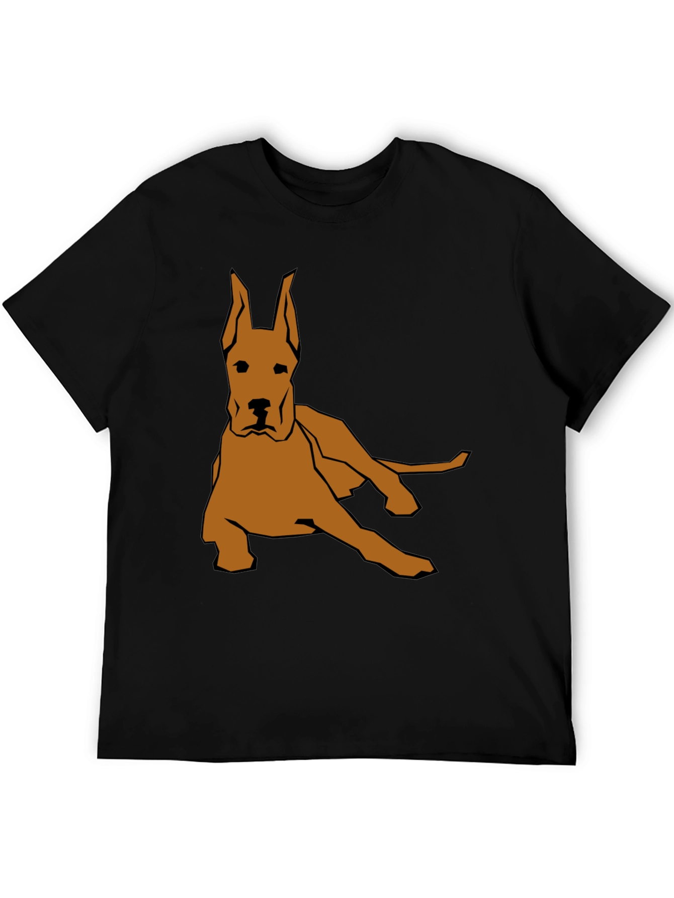 Dog Graphic Tee - Mens Black T-Shirt