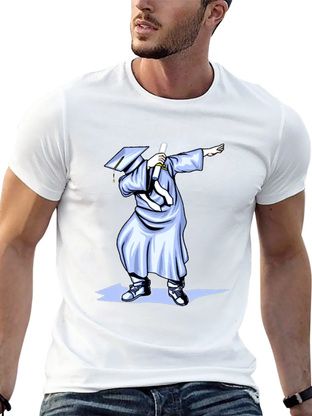 Dabbing Graduate T-Shirt - Celebration Humor