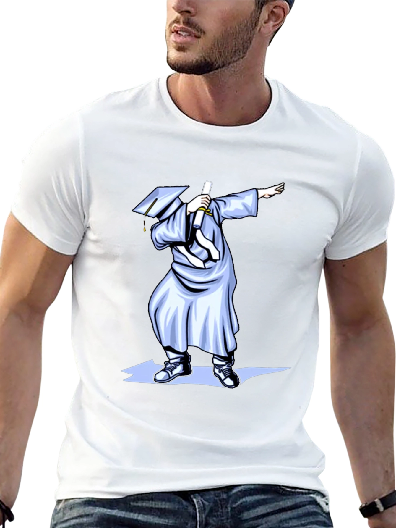 Dabbing Graduate T-Shirt - Celebration Humor