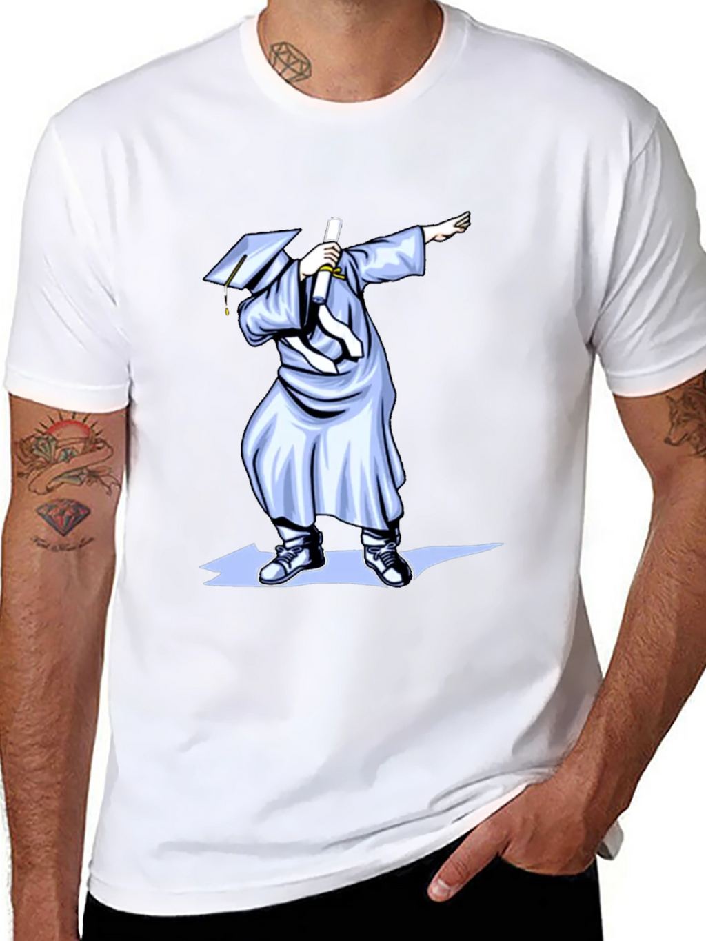Dabbing Graduate T-Shirt - Celebration Humor