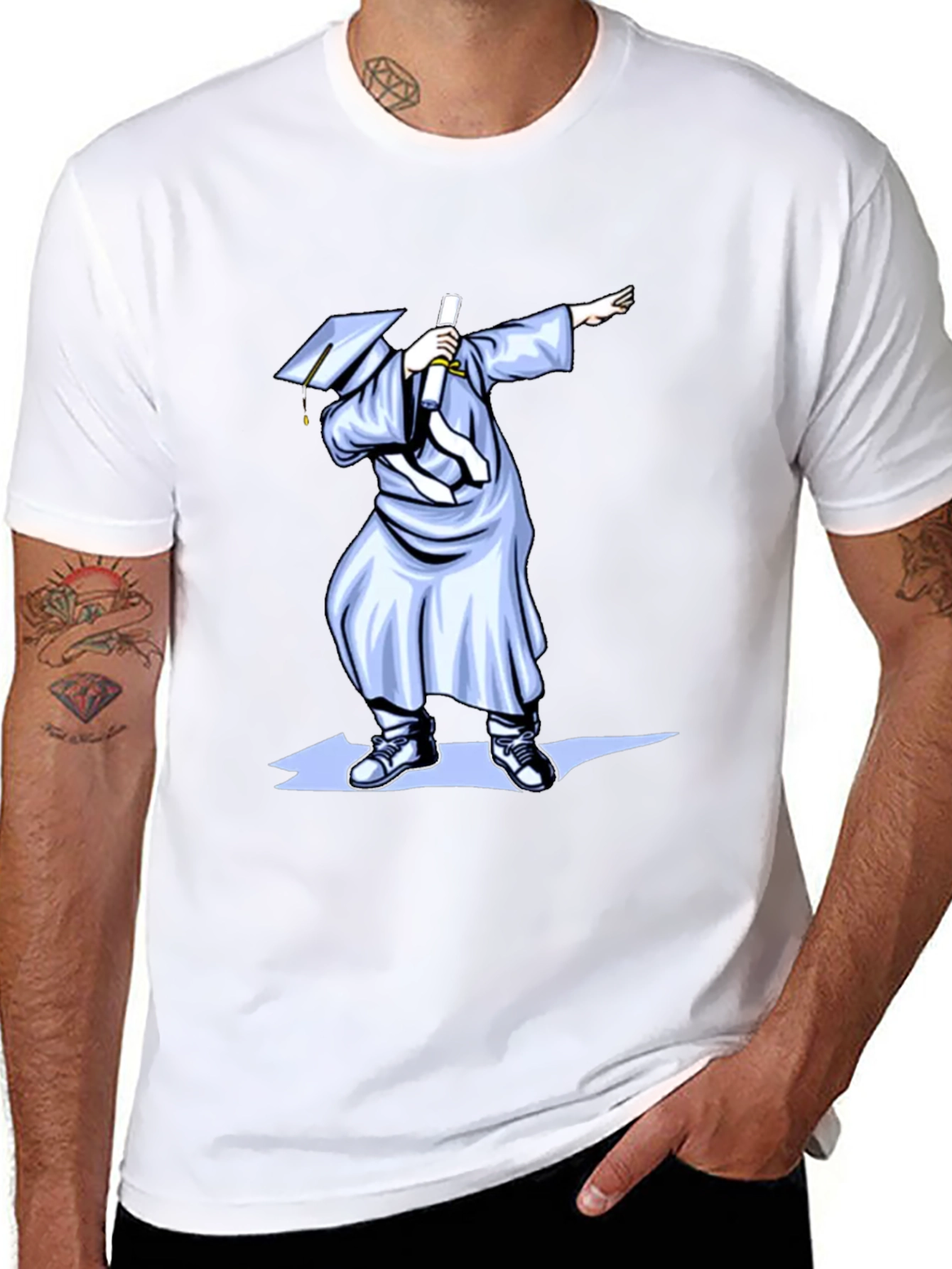 Dabbing Graduate T-Shirt - Celebration Humor