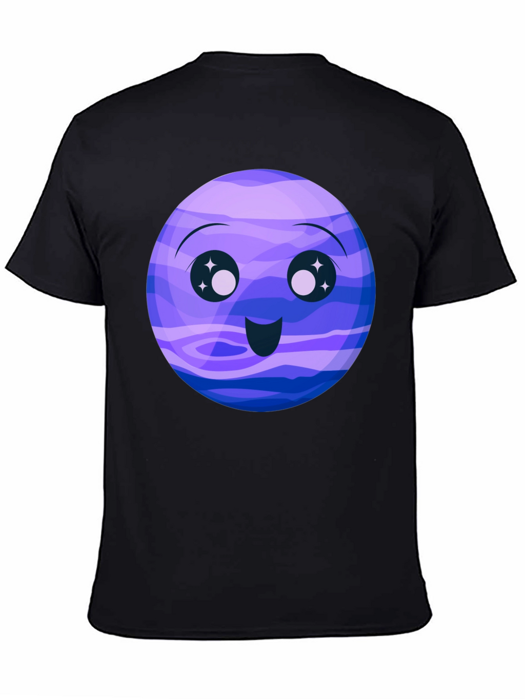 Cute Neptune Cartoon Graphic T-Shirt
