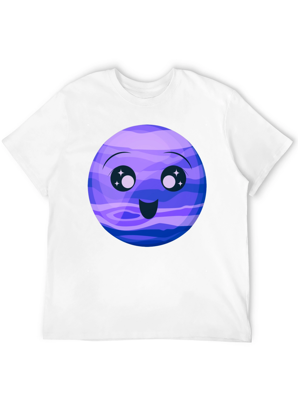 Cute Neptune Cartoon Graphic T-Shirt