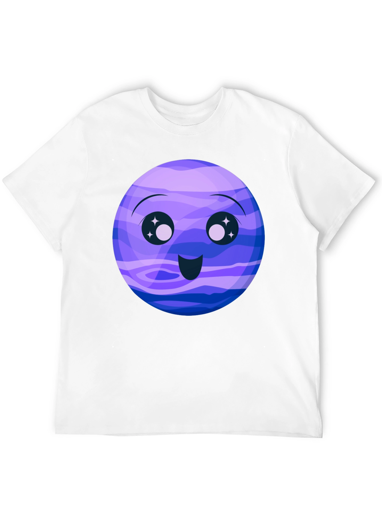 Cute Neptune Cartoon Graphic T-Shirt